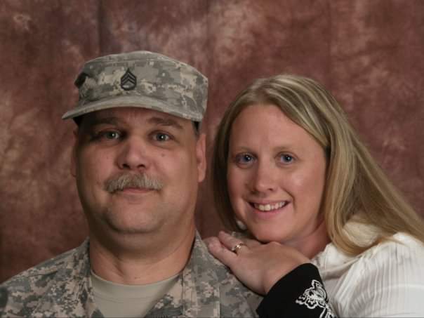 military husband and his wife