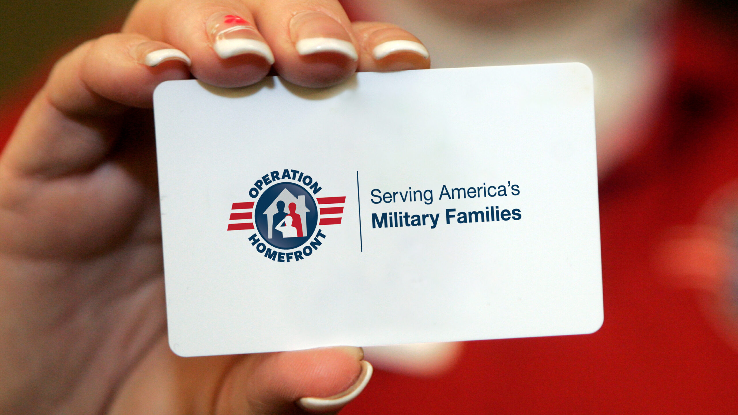 Operation Homefront gift card.