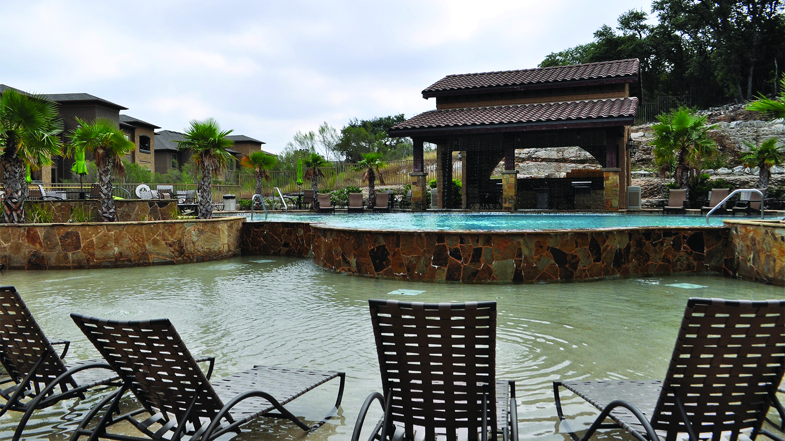 The community pool of a village.