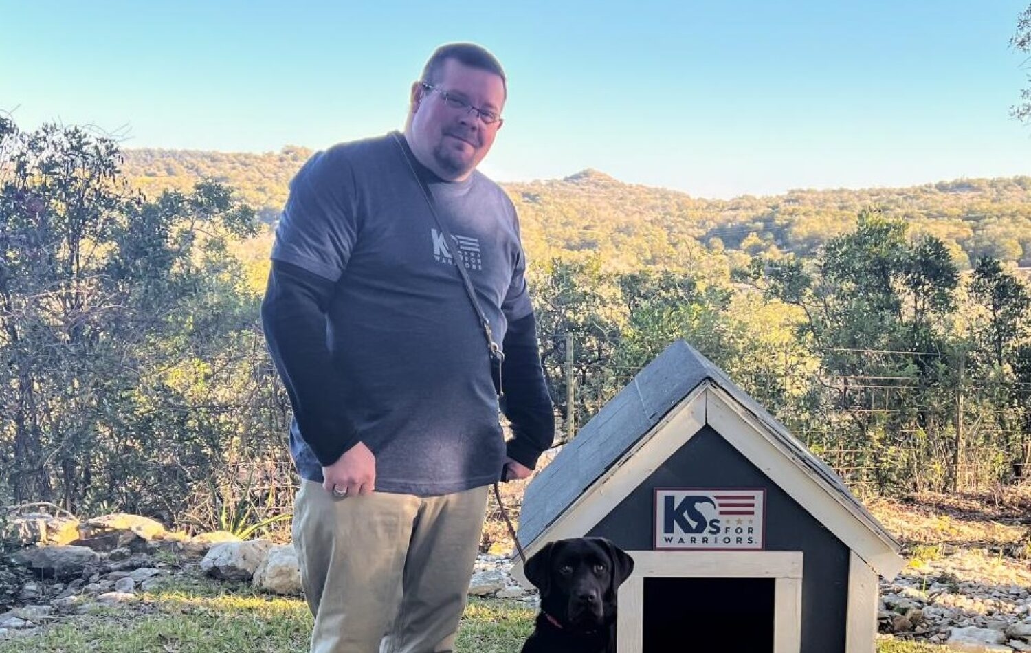 military veteran and service dog