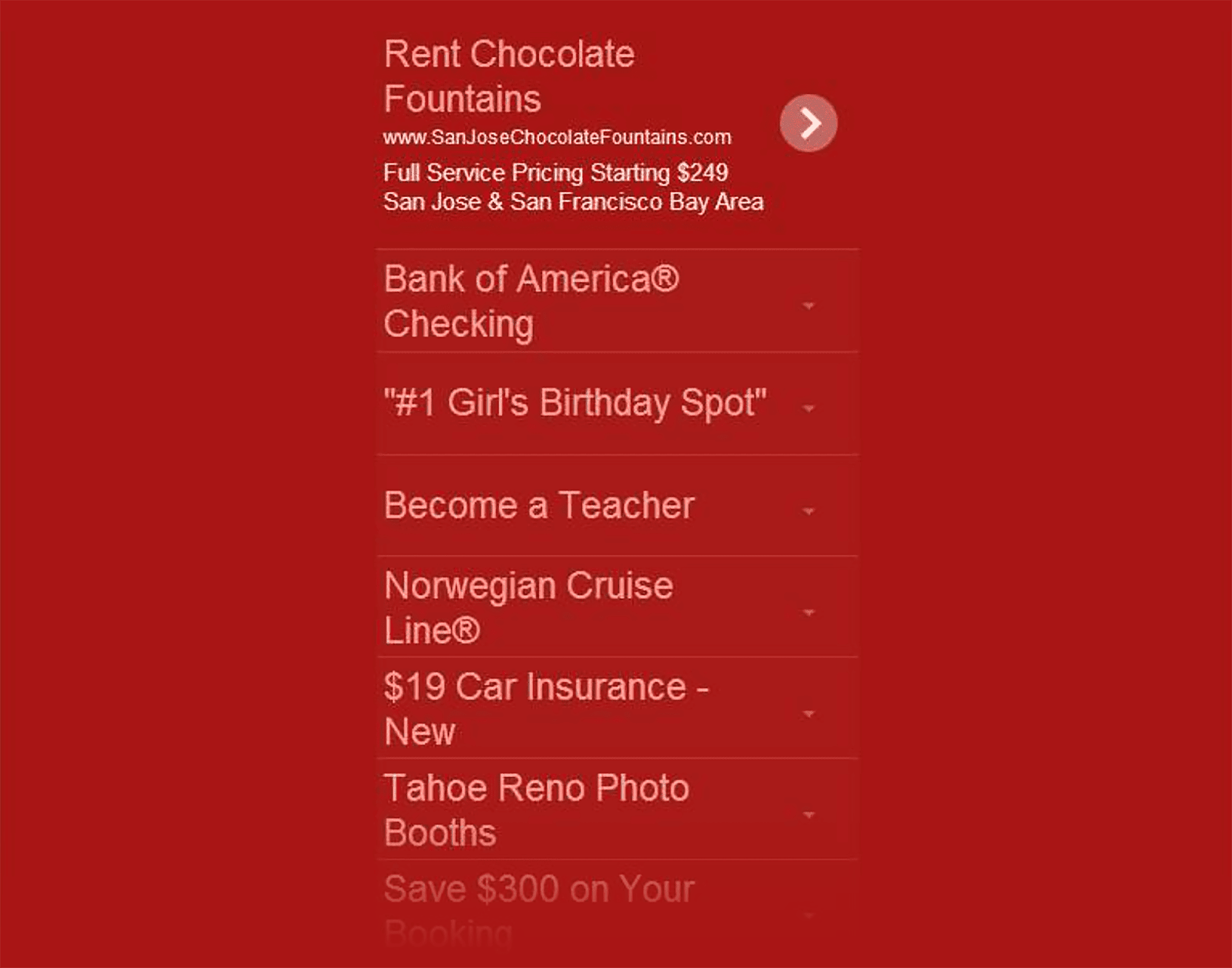 Ads on webpage Ads on webpage