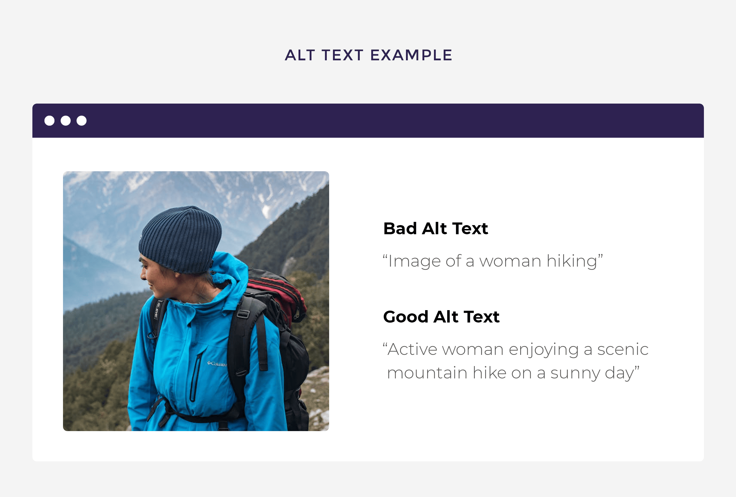 Alt text example Alt text example