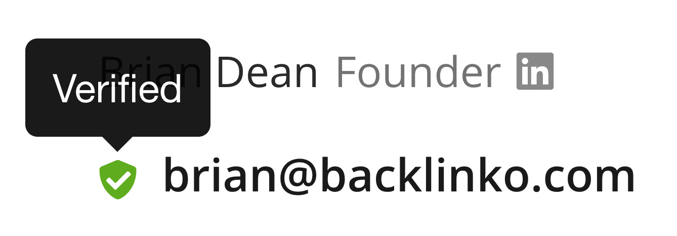 Backlinko 18 Verifies all emails