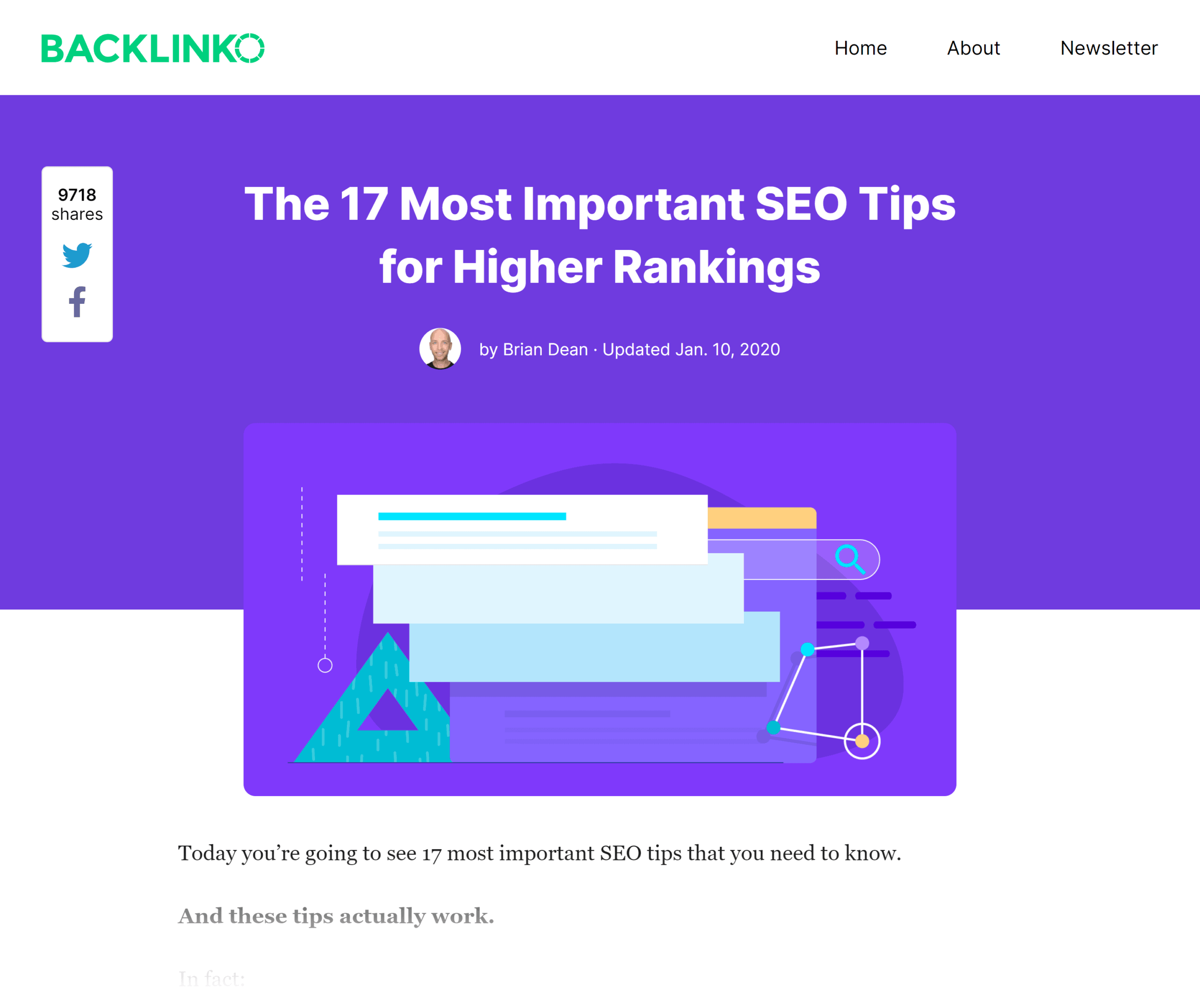 Backlinko – Actionable SEO tips post Backlinko – Actionable SEO tips post