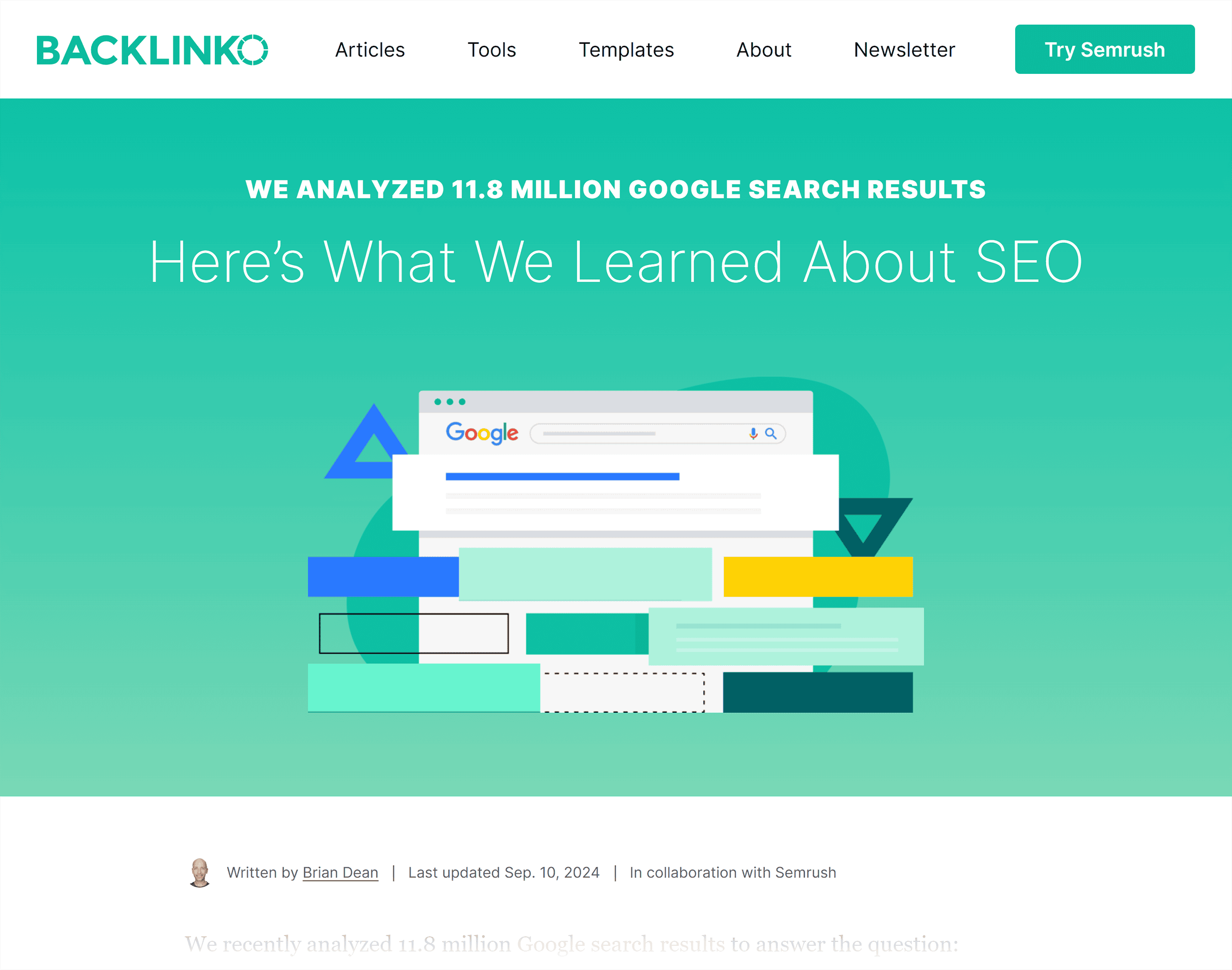 Backlinko – Search engine ranking