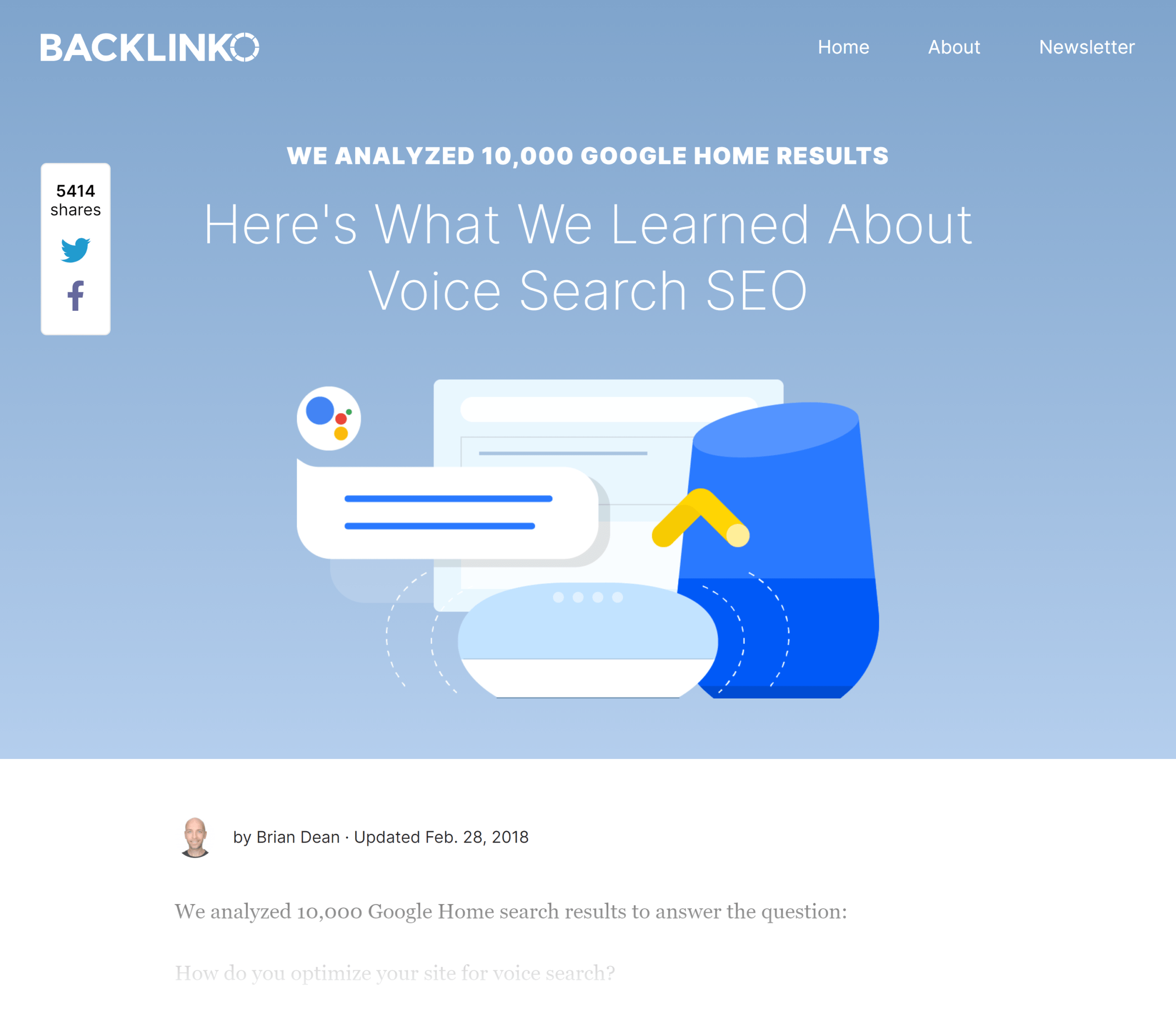 Backlinko – Voice search SEO study Backlinko – Voice search SEO study