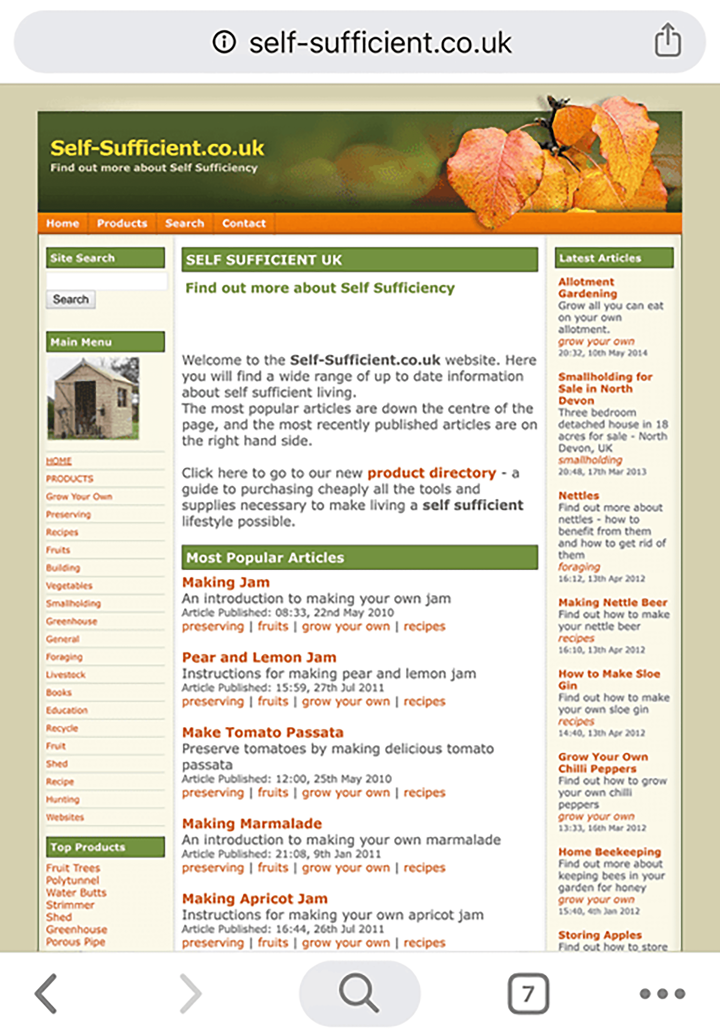 Badly optimised page on mobile phone Badly optimised page on mobile phone