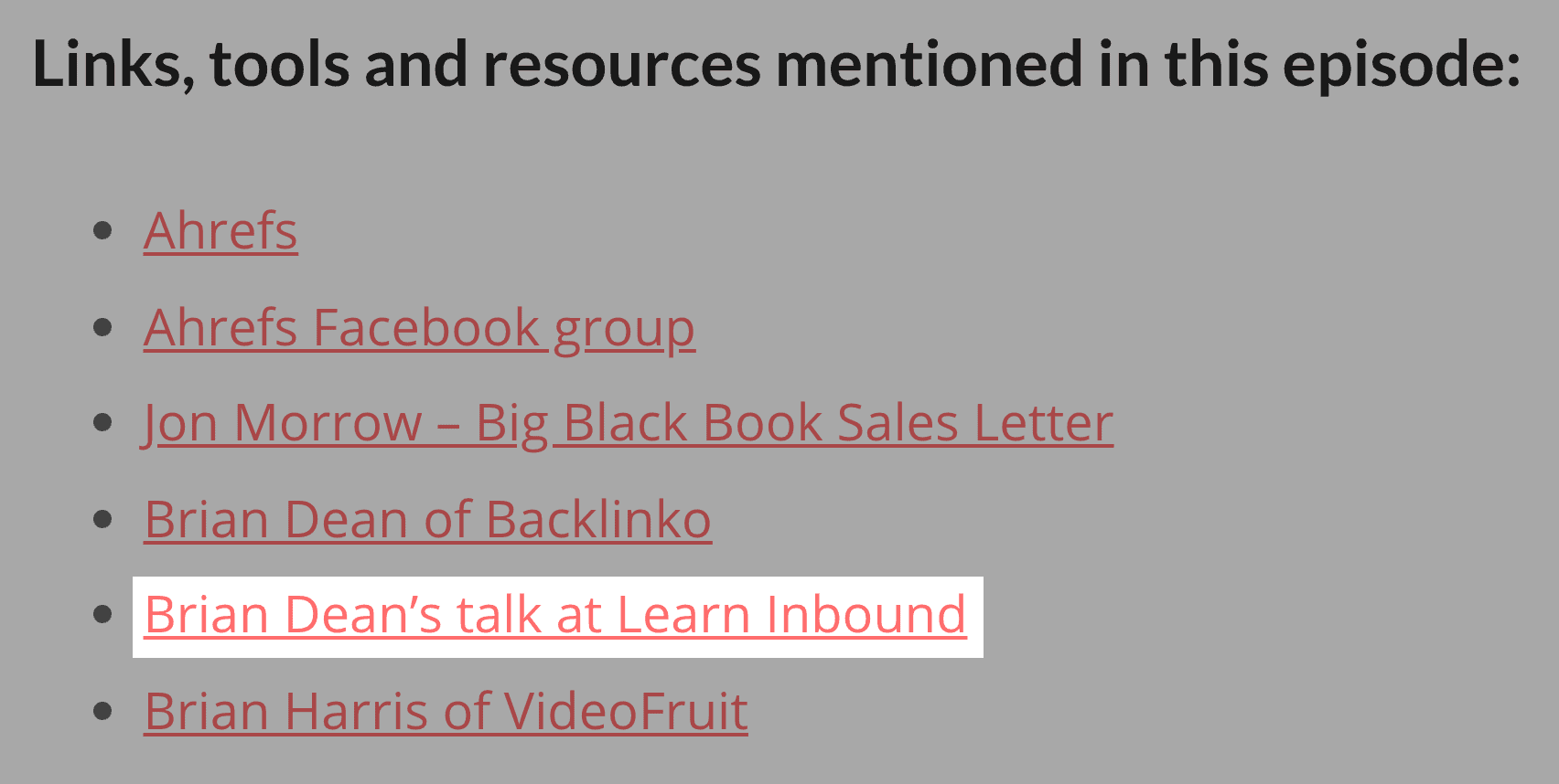 Brian conference mention Brian conference mention