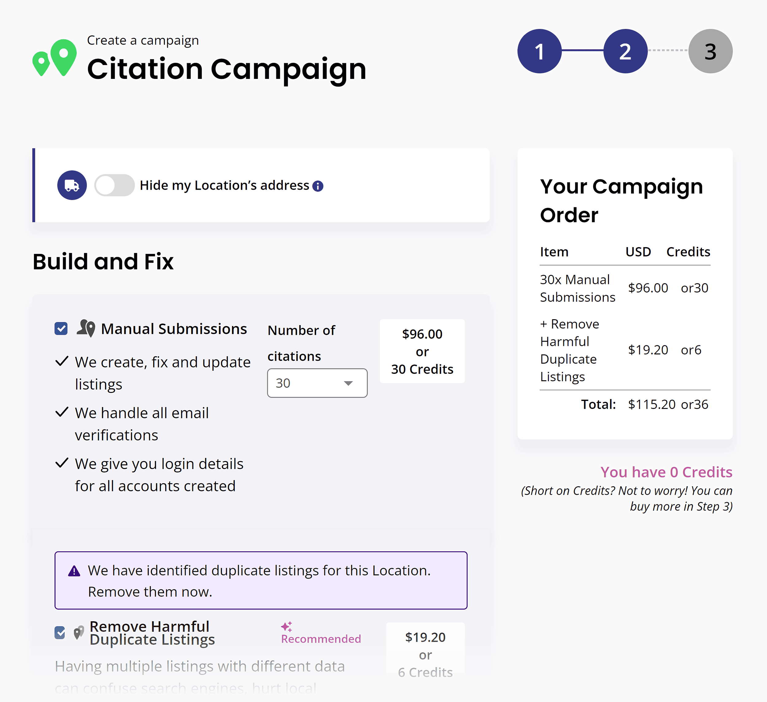 BrightLocal – Citation builder BrightLocal – Citation builder