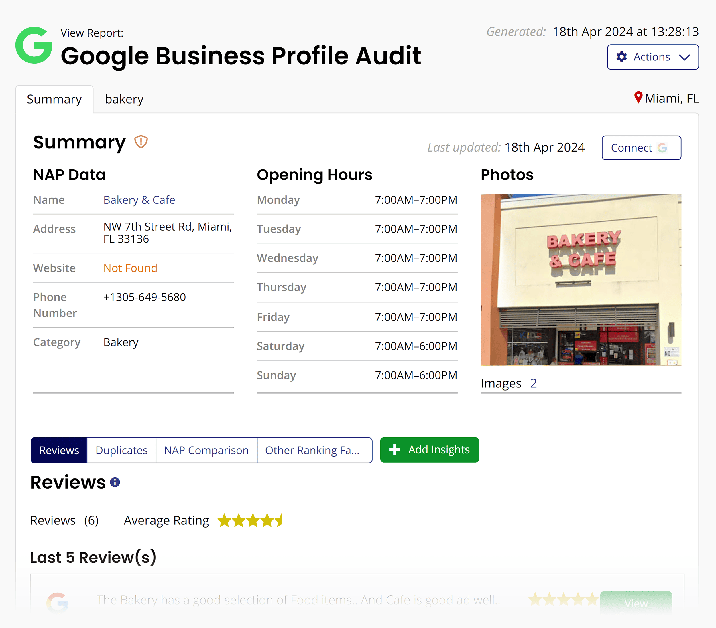 BrightLocal – GBP audit BrightLocal – GBP audit