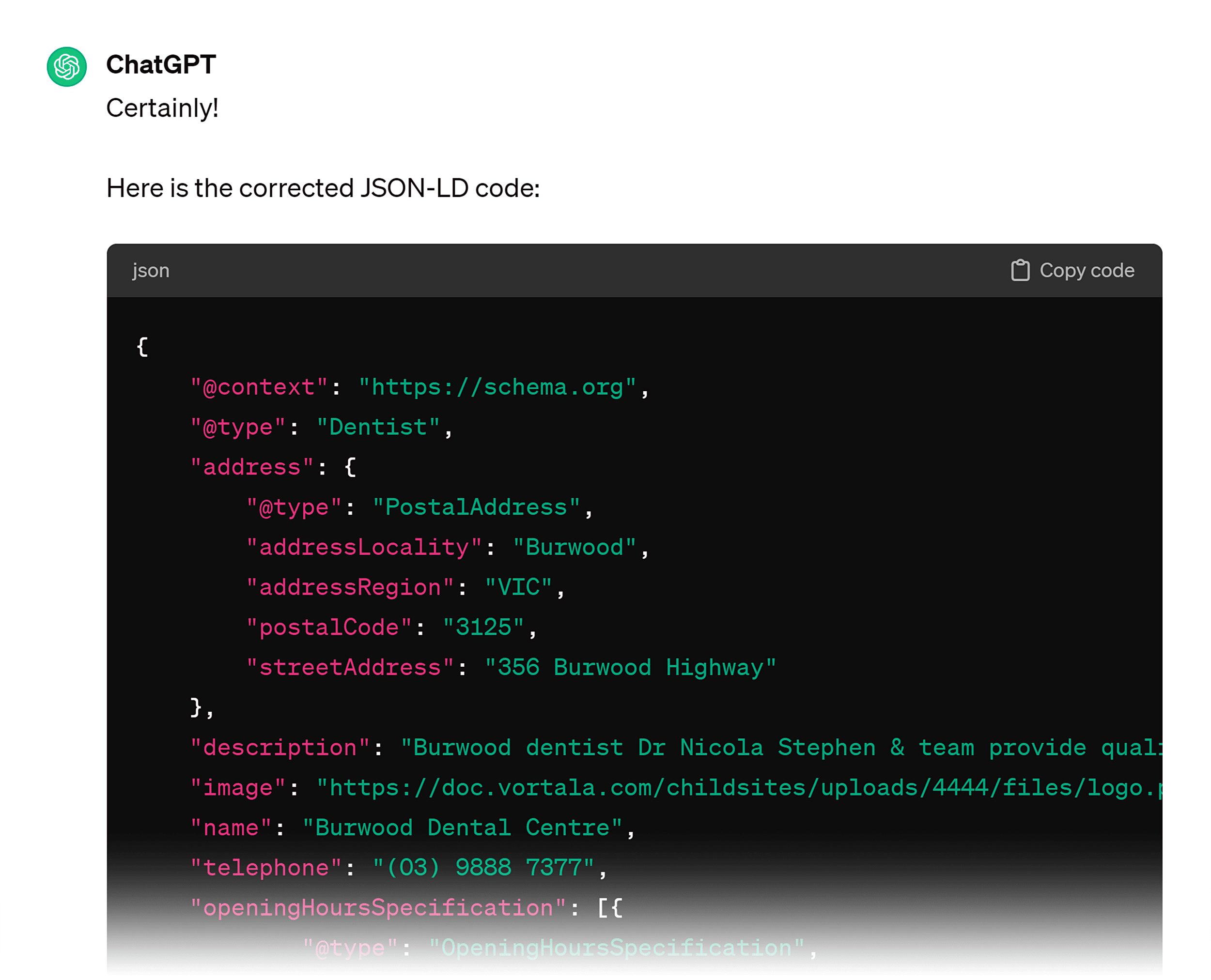 ChatGPT – Code correction ChatGPT – Code correction