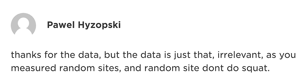 Comment from Pawel on Backlinko post Comment from Pawel on Backlinko post