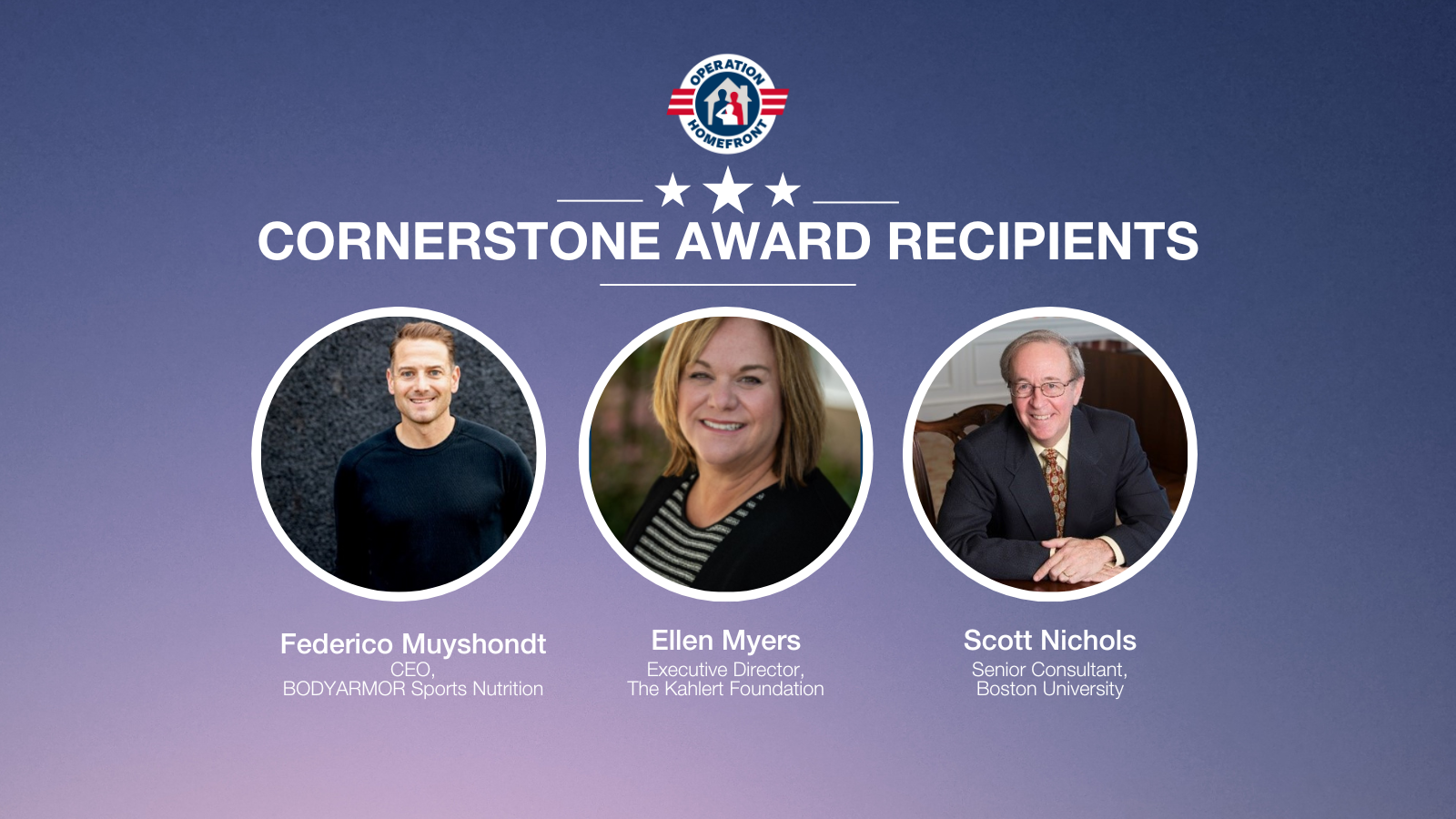 Cornerstone Recipients