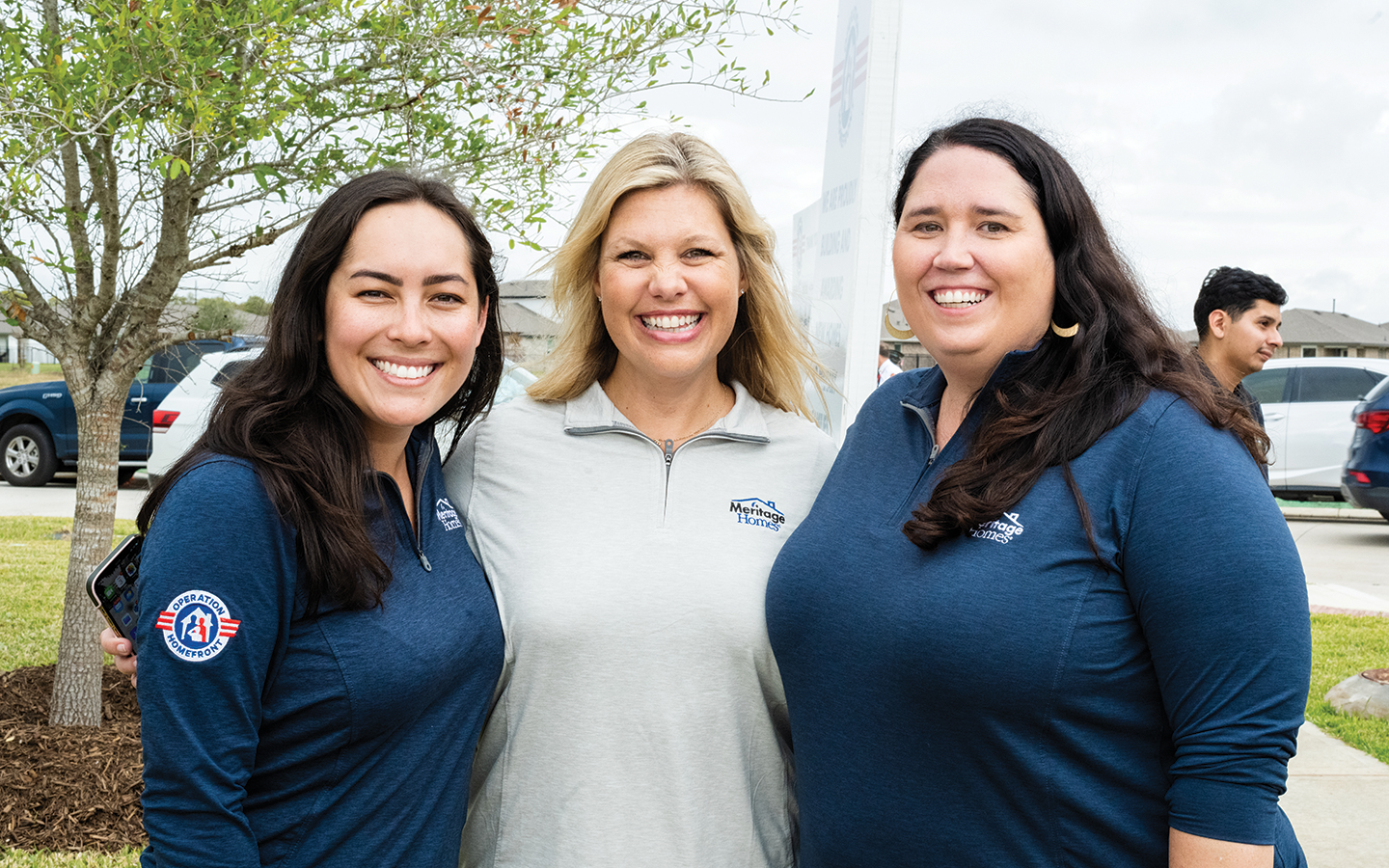 Women smiling