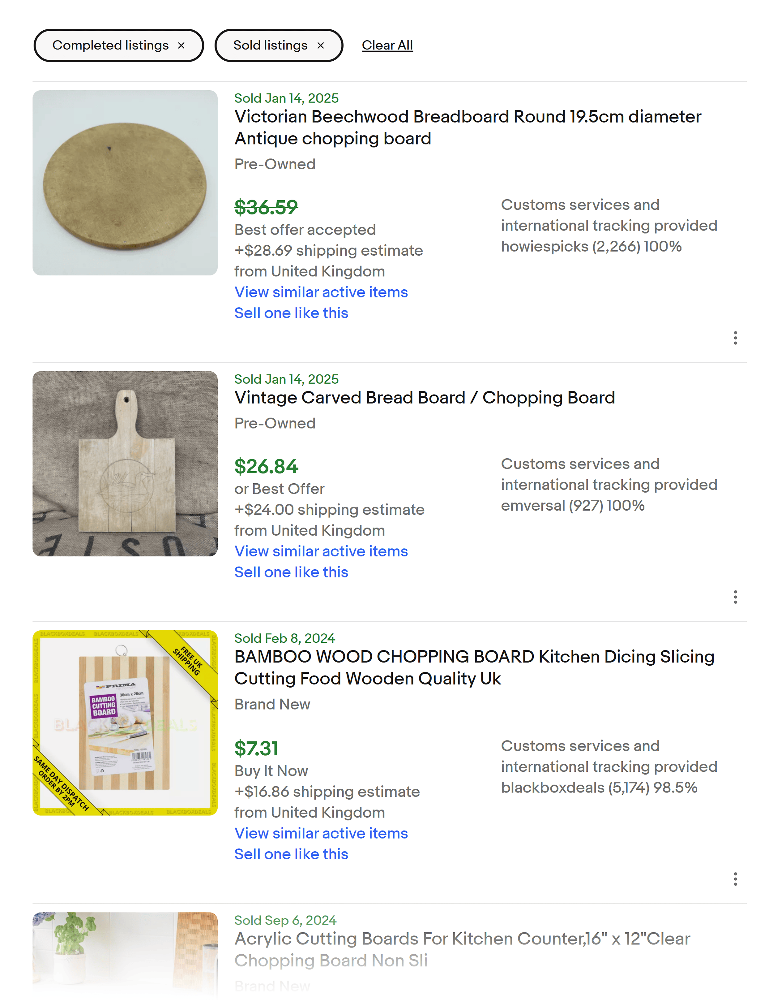 eBay – Chopping board