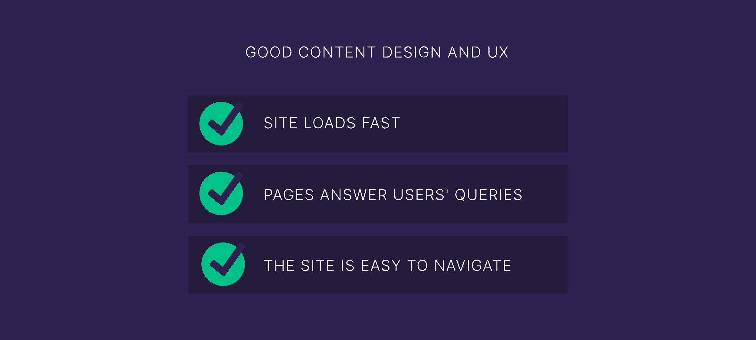 Good content design and UX Good content design and UX