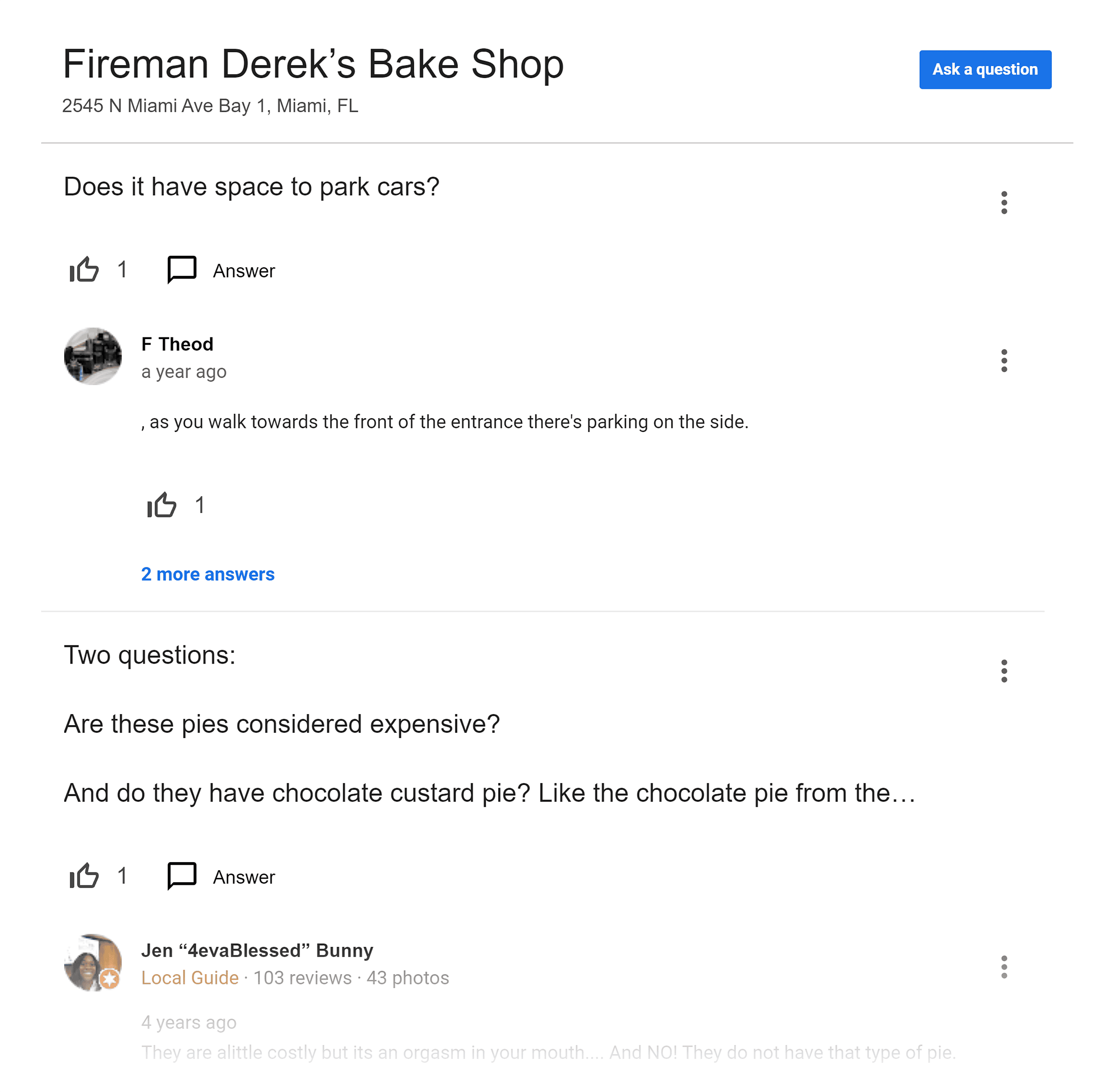 Google – Customer questions Google – Customer questions