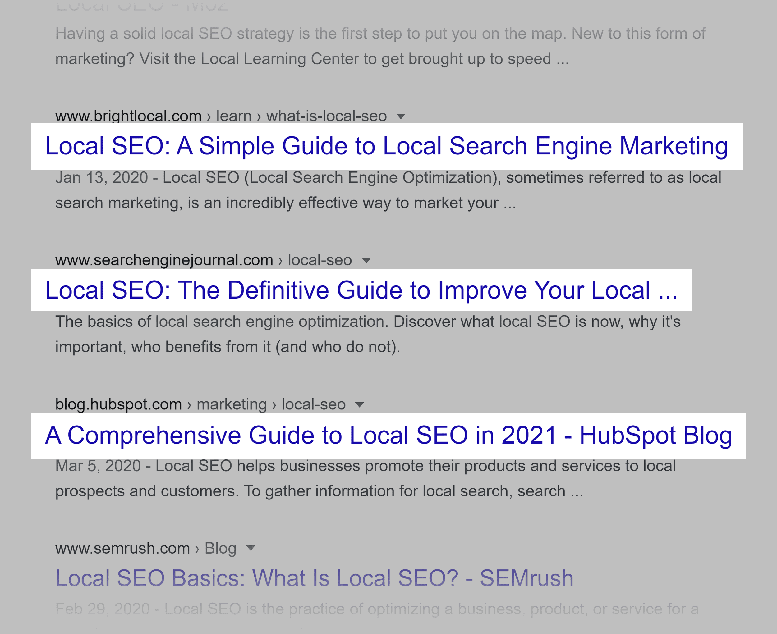 Google SERP – Local SEO – Guides Google SERP – Local SEO – Guides