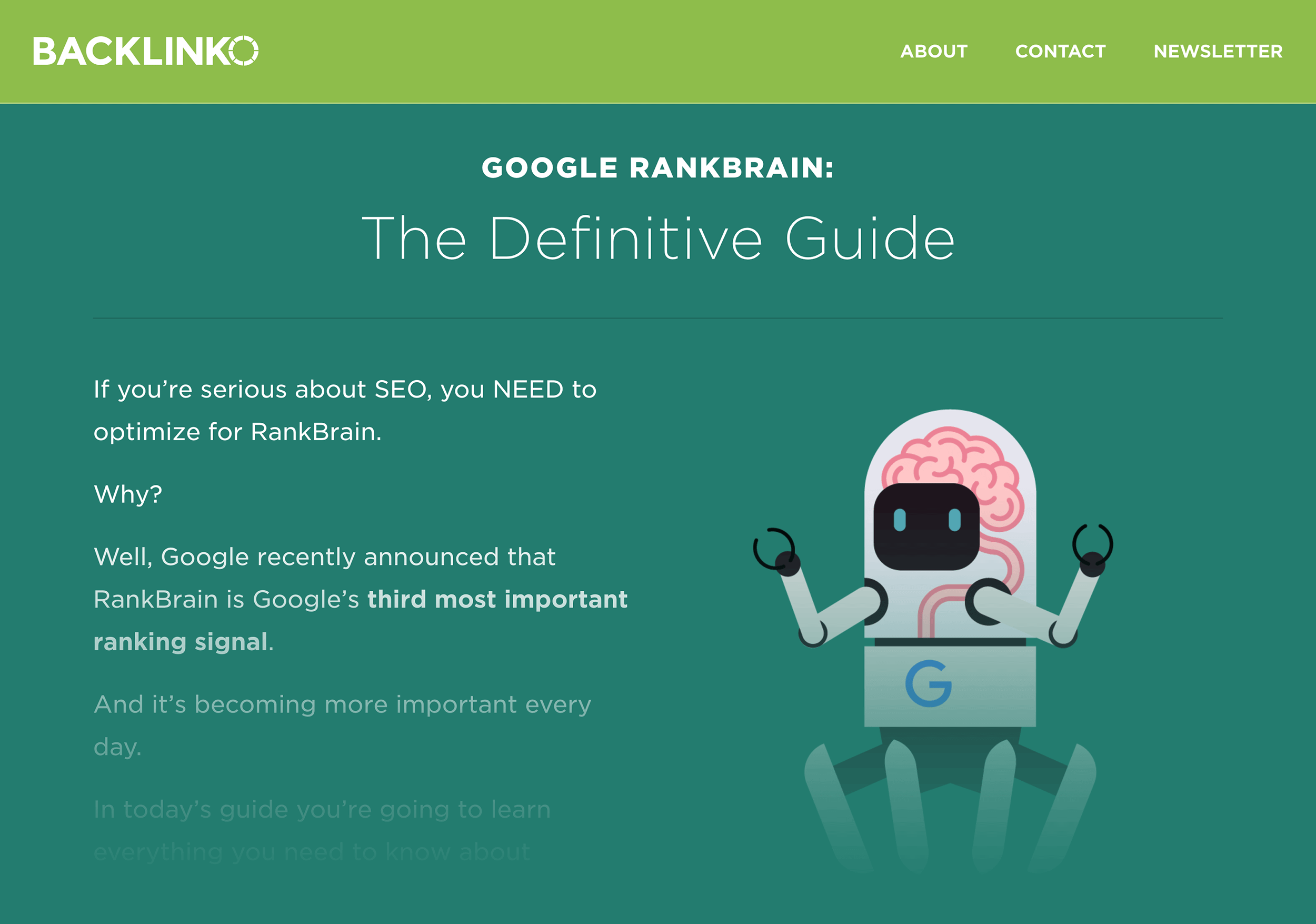 Google RankBrain SEO post Google RankBrain SEO post