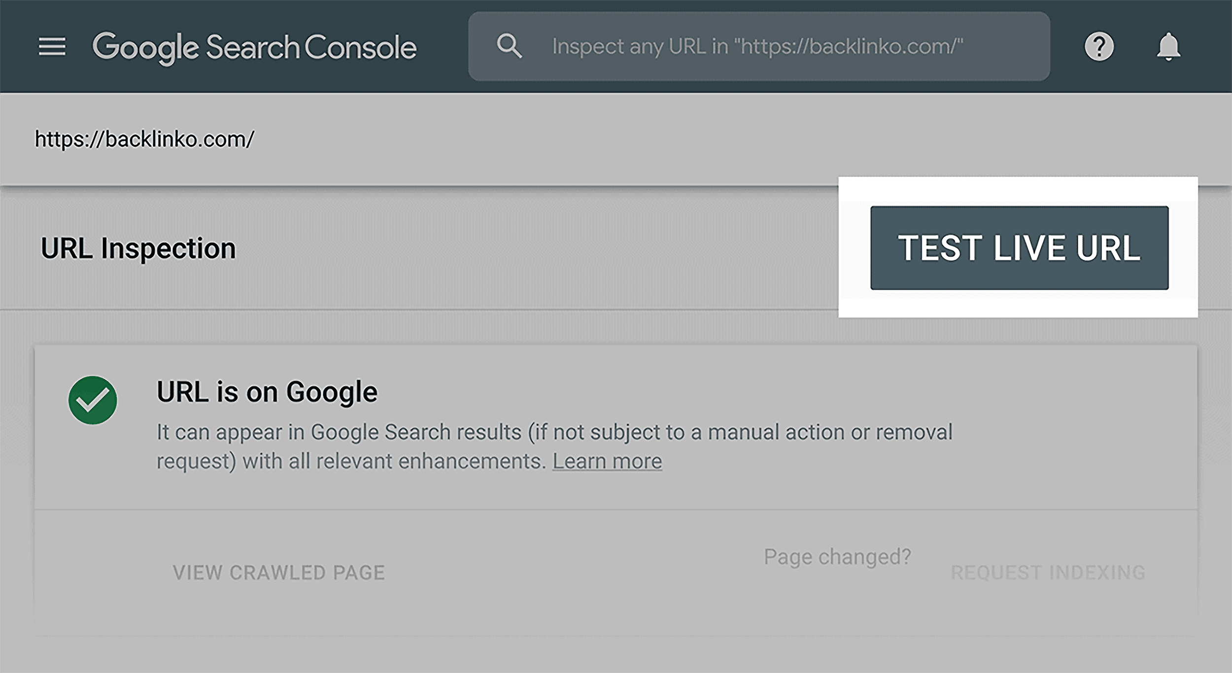 GSC – Test live URL GSC – Test live URL