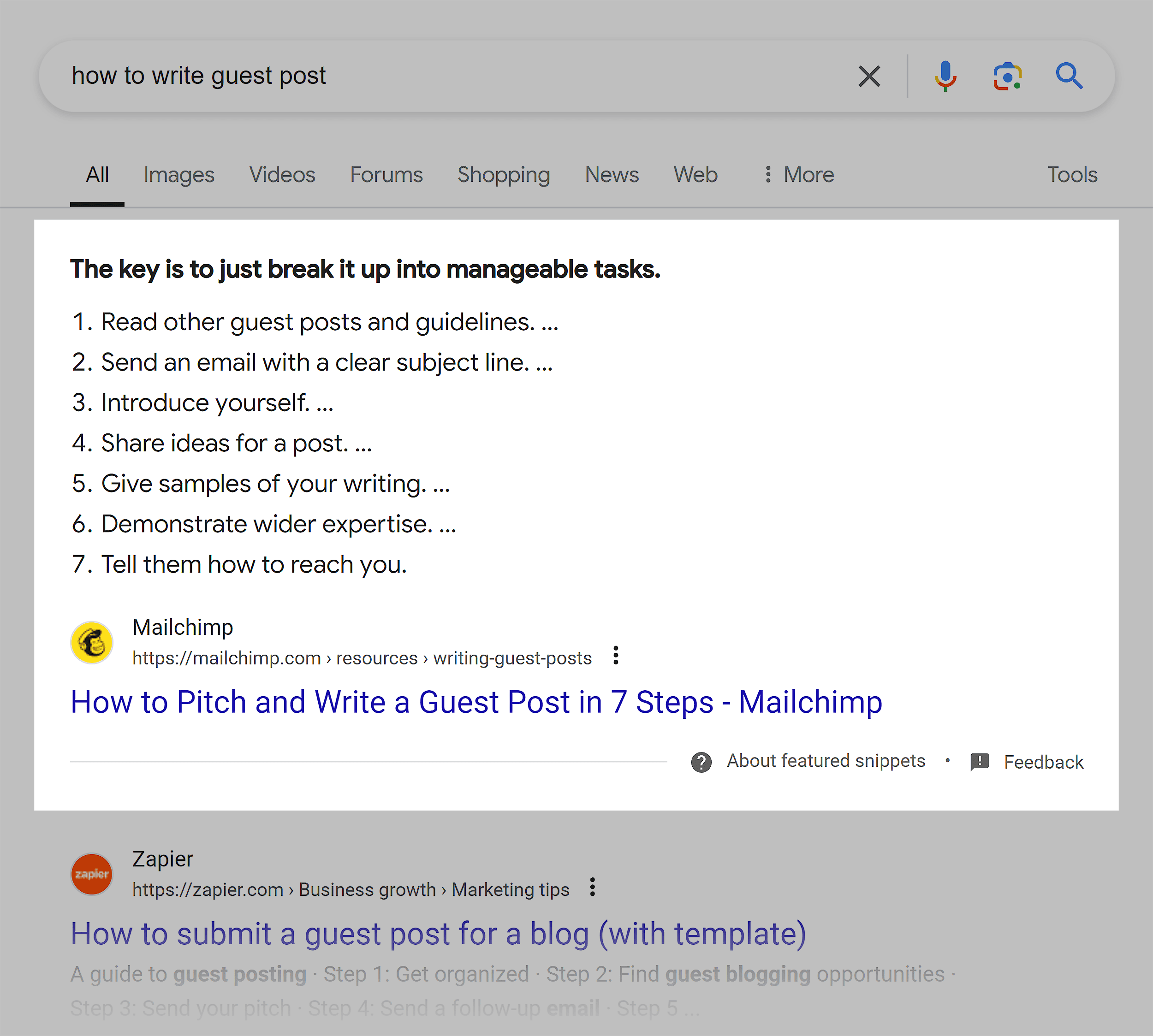 Google SERP – How to write guest post Google SERP – How to write guest post