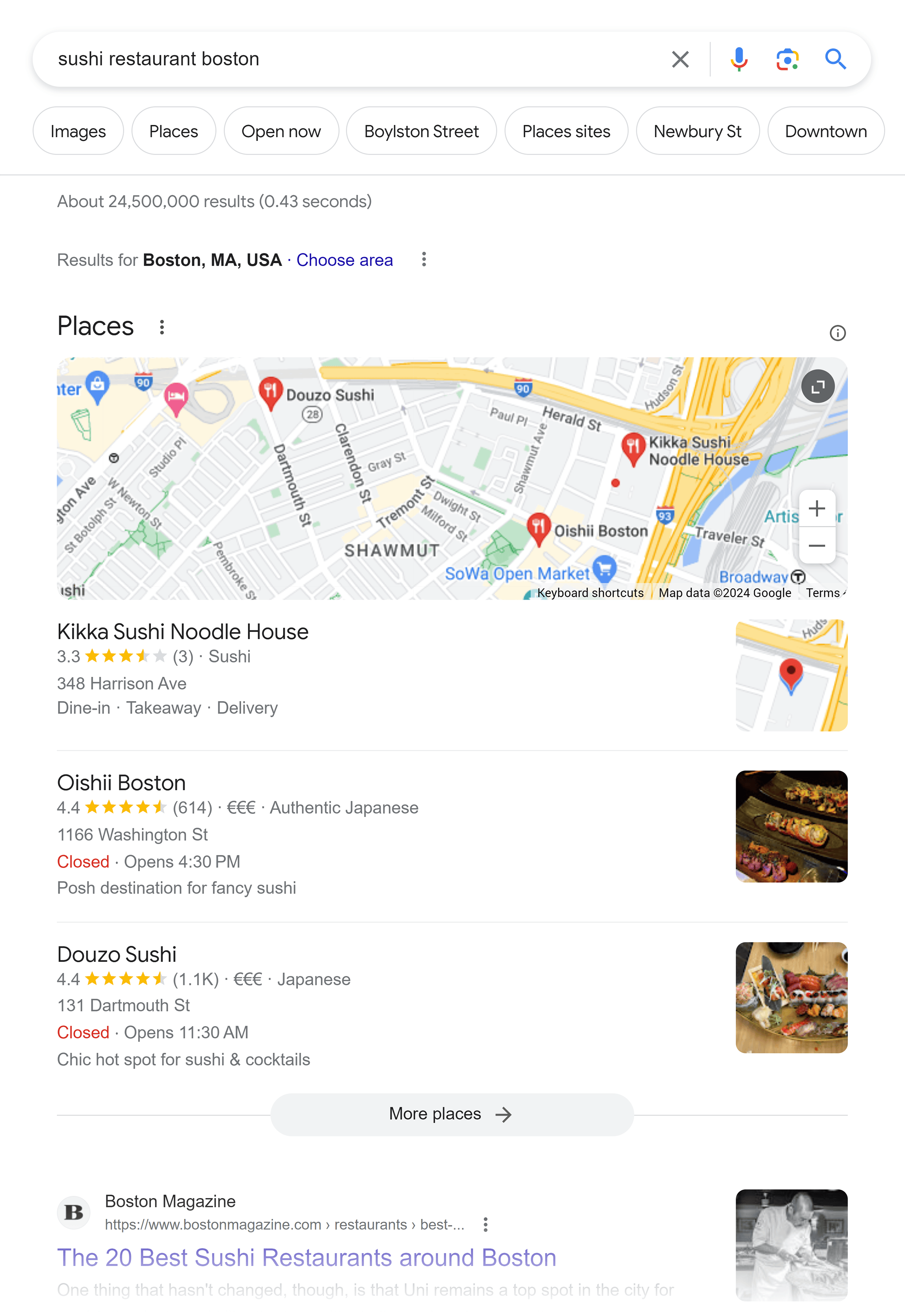 Google SERP – Map pack Google SERP – Map pack