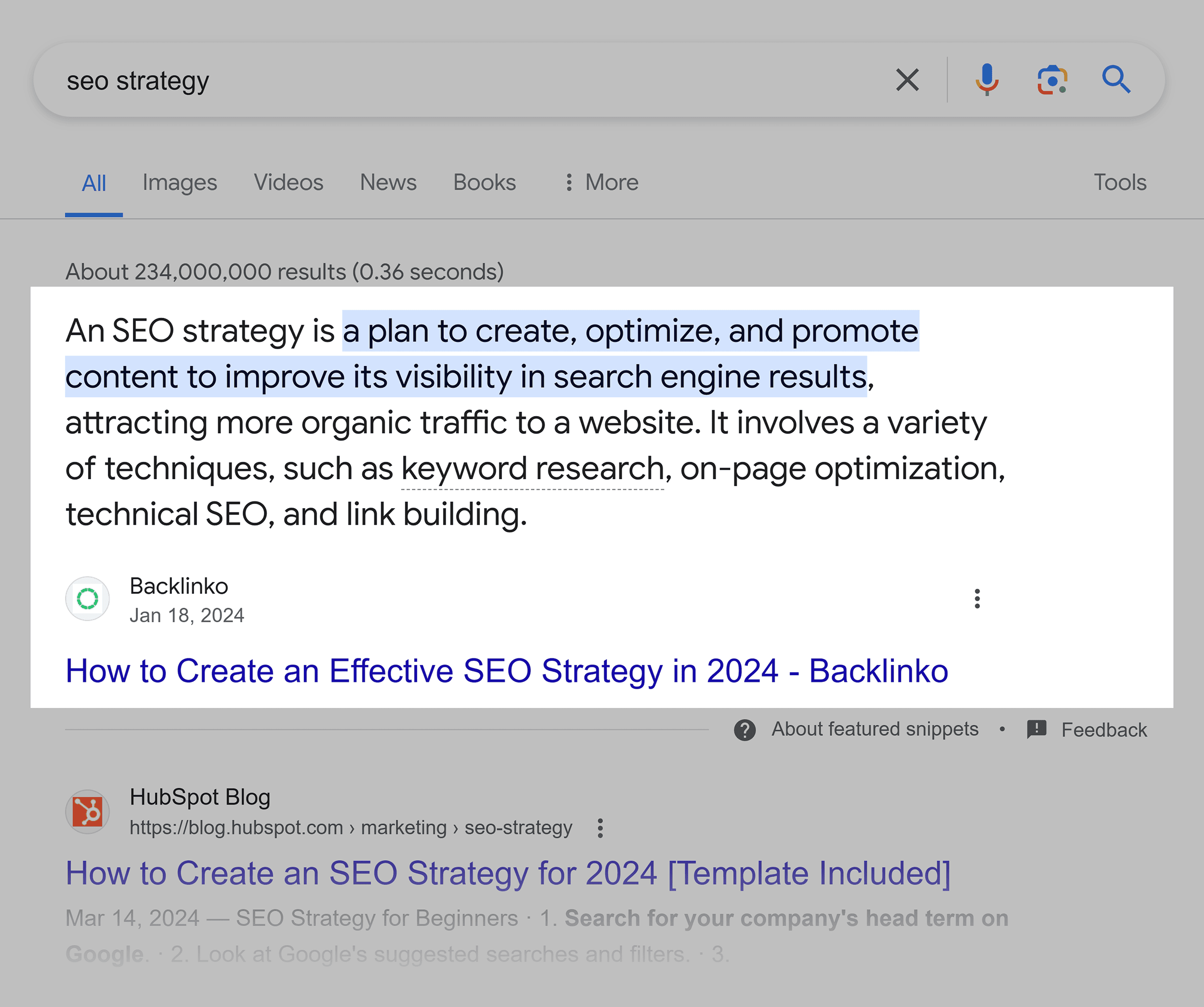 Google SERP – SEO strategy Google SERP – SEO strategy