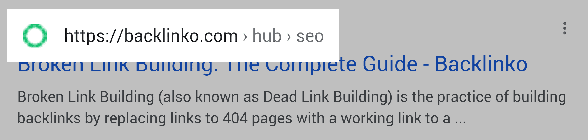 Google SERP – URL structure – Mobile Google SERP – URL structure – Mobile