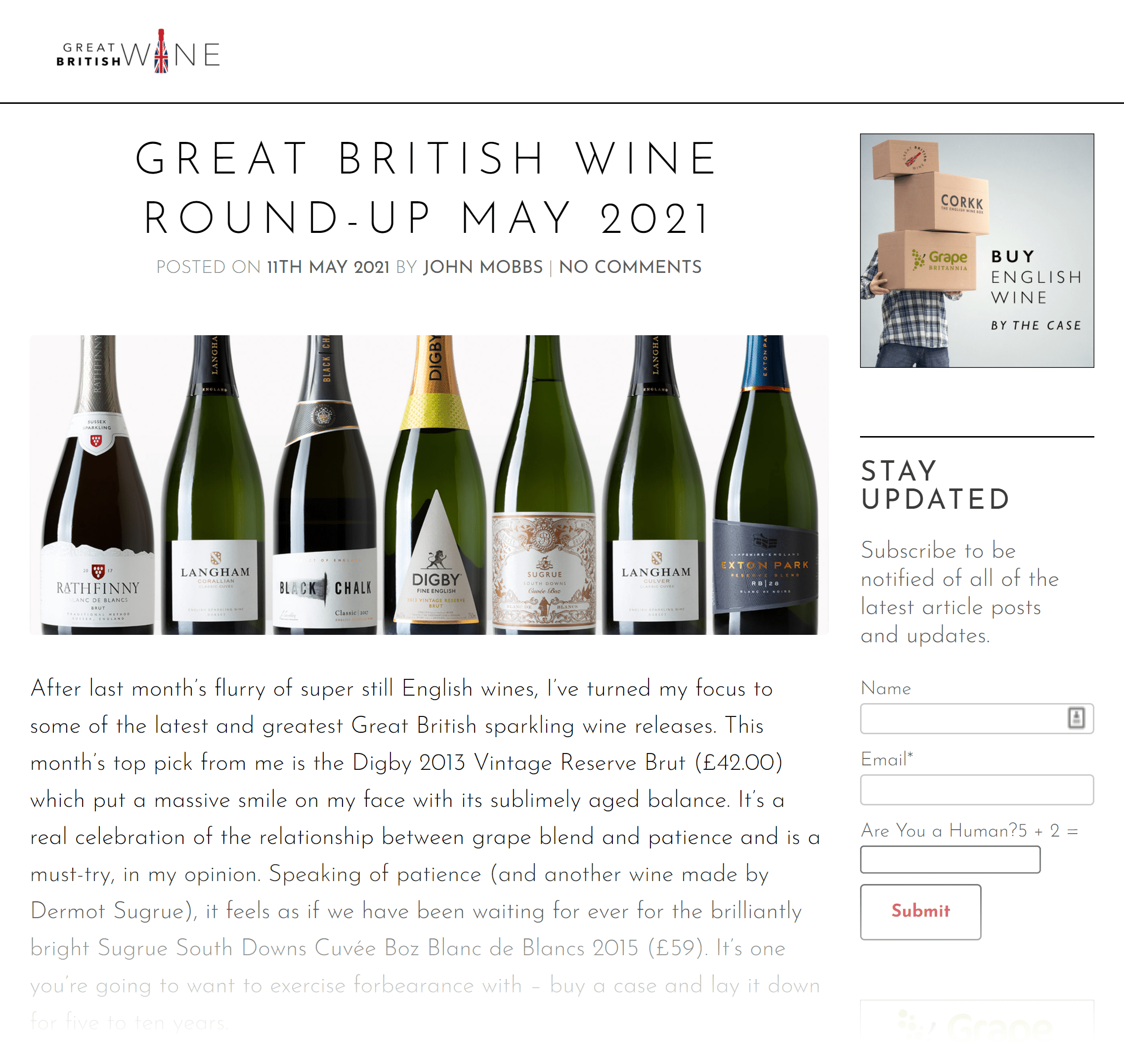 Great British Wine round-up Great British Wine round-up