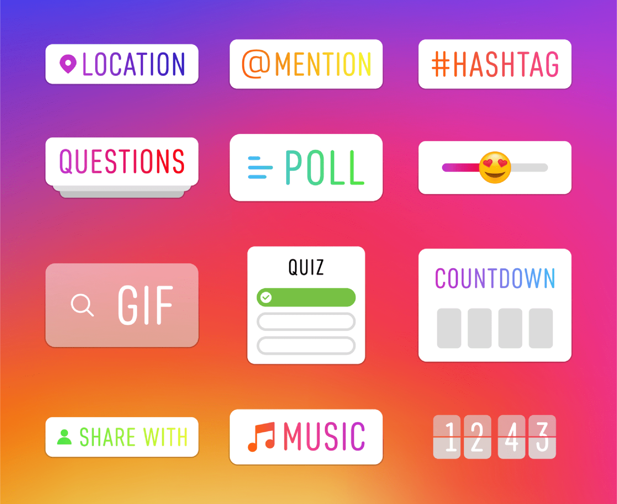 Instagram – Story elements Instagram – Story elements