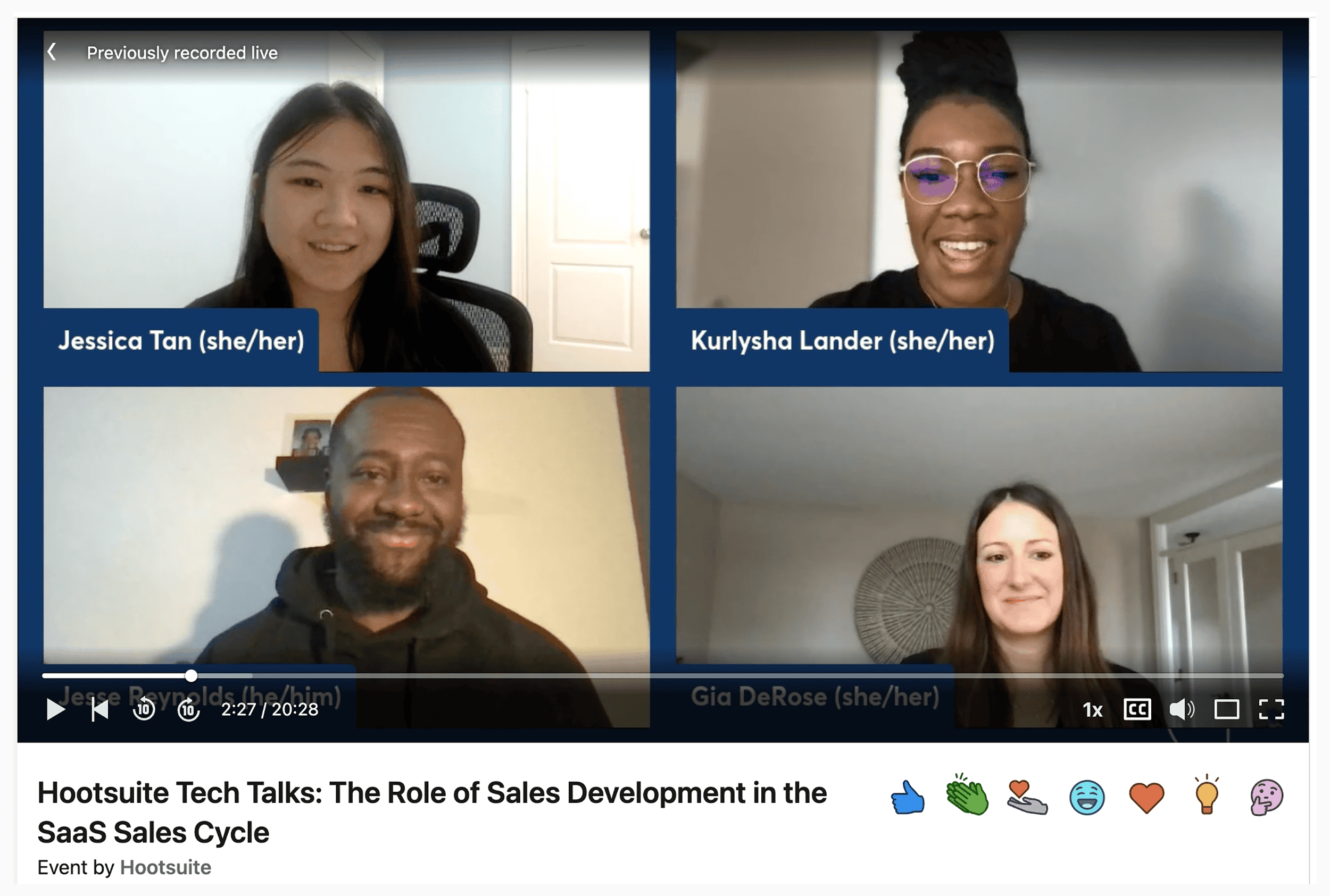 LinkedIn – Hootsuite – Live event LinkedIn – Hootsuite – Live event