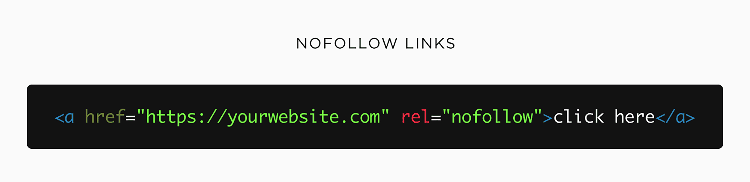 Nofollow links Nofollow links