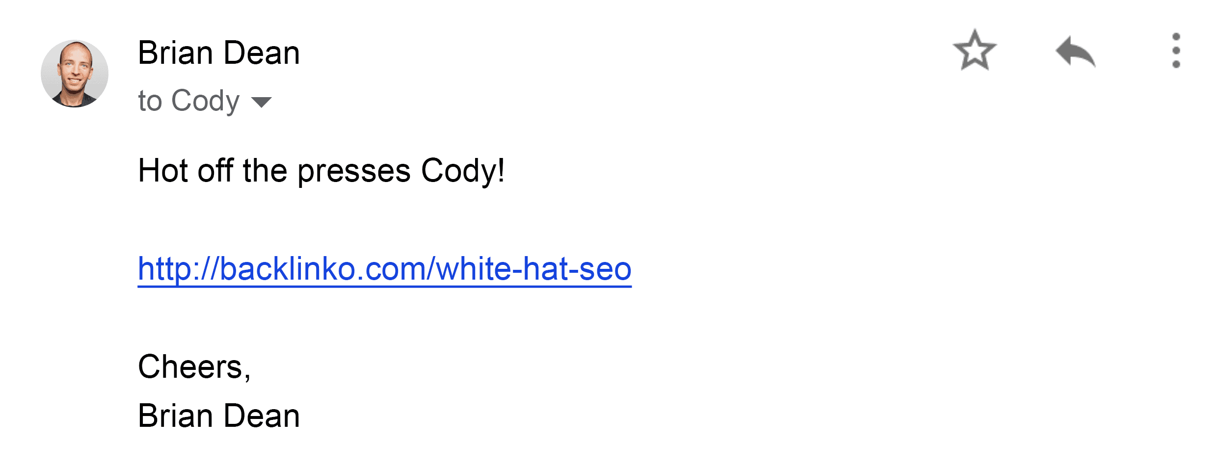 Outreach email reply Outreach email reply