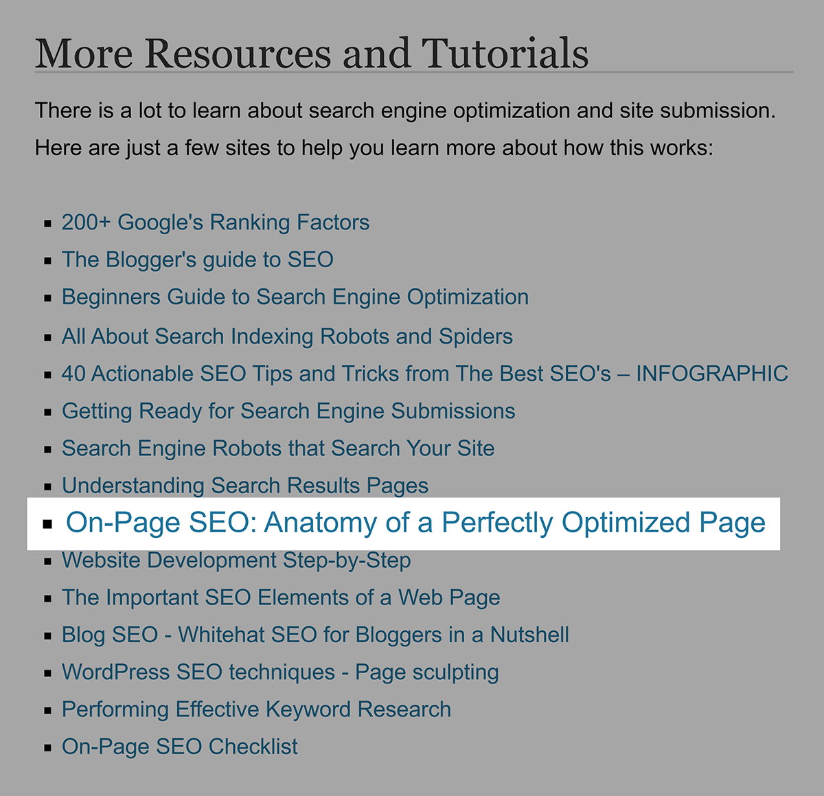 Resource page backlink Resource page backlink