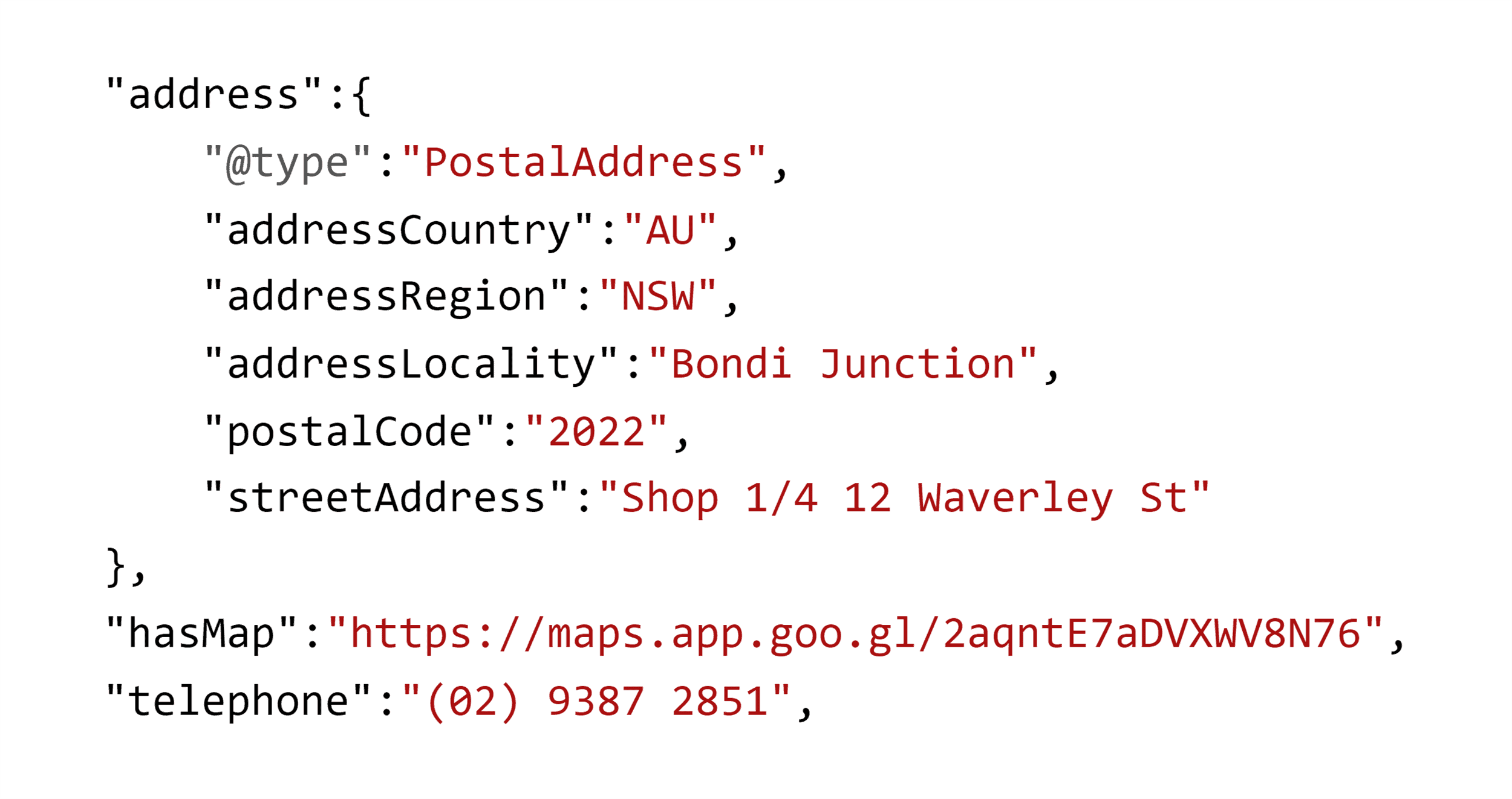 Schema – Address Schema – Address