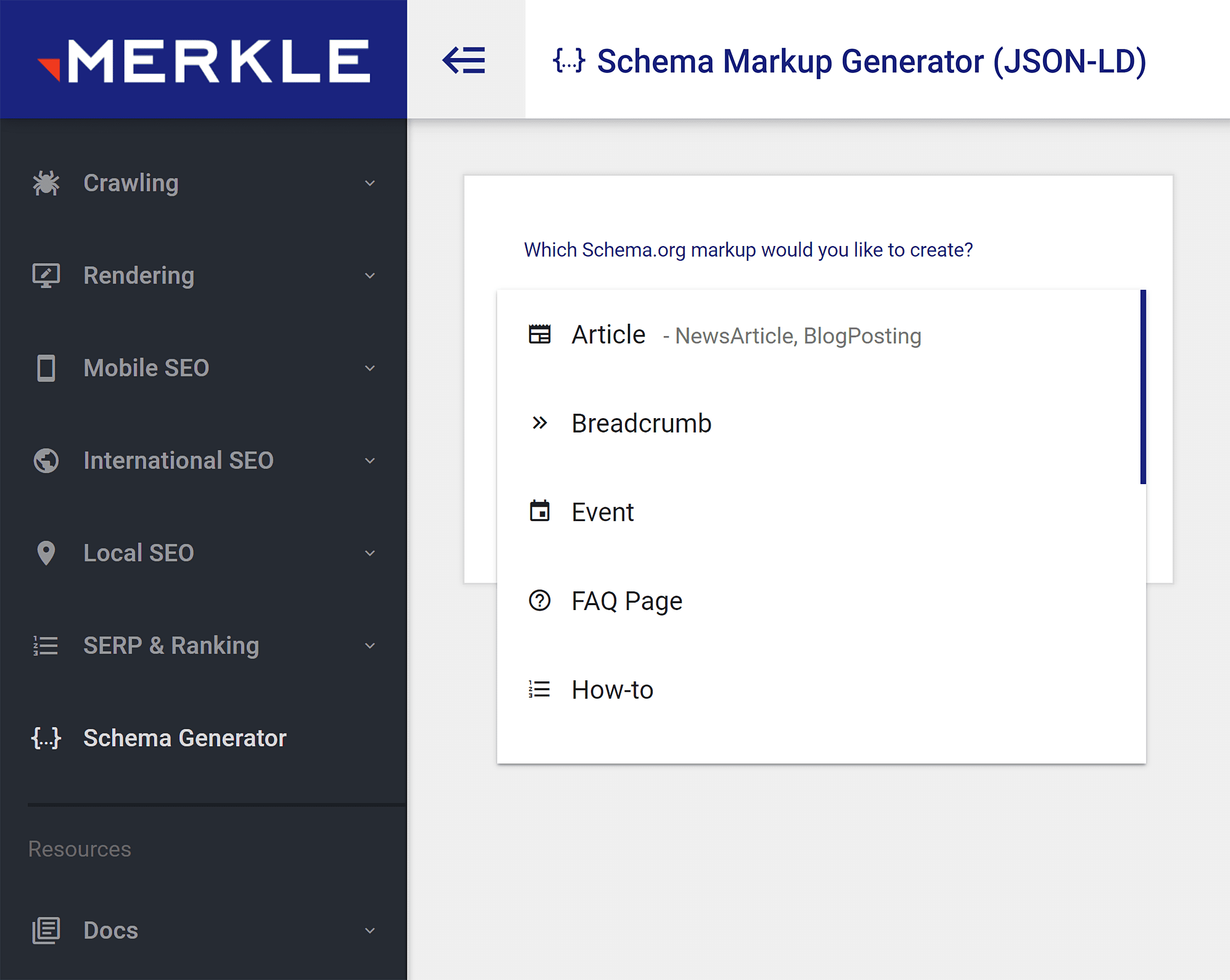 Schema Markup Generator Schema Markup Generator