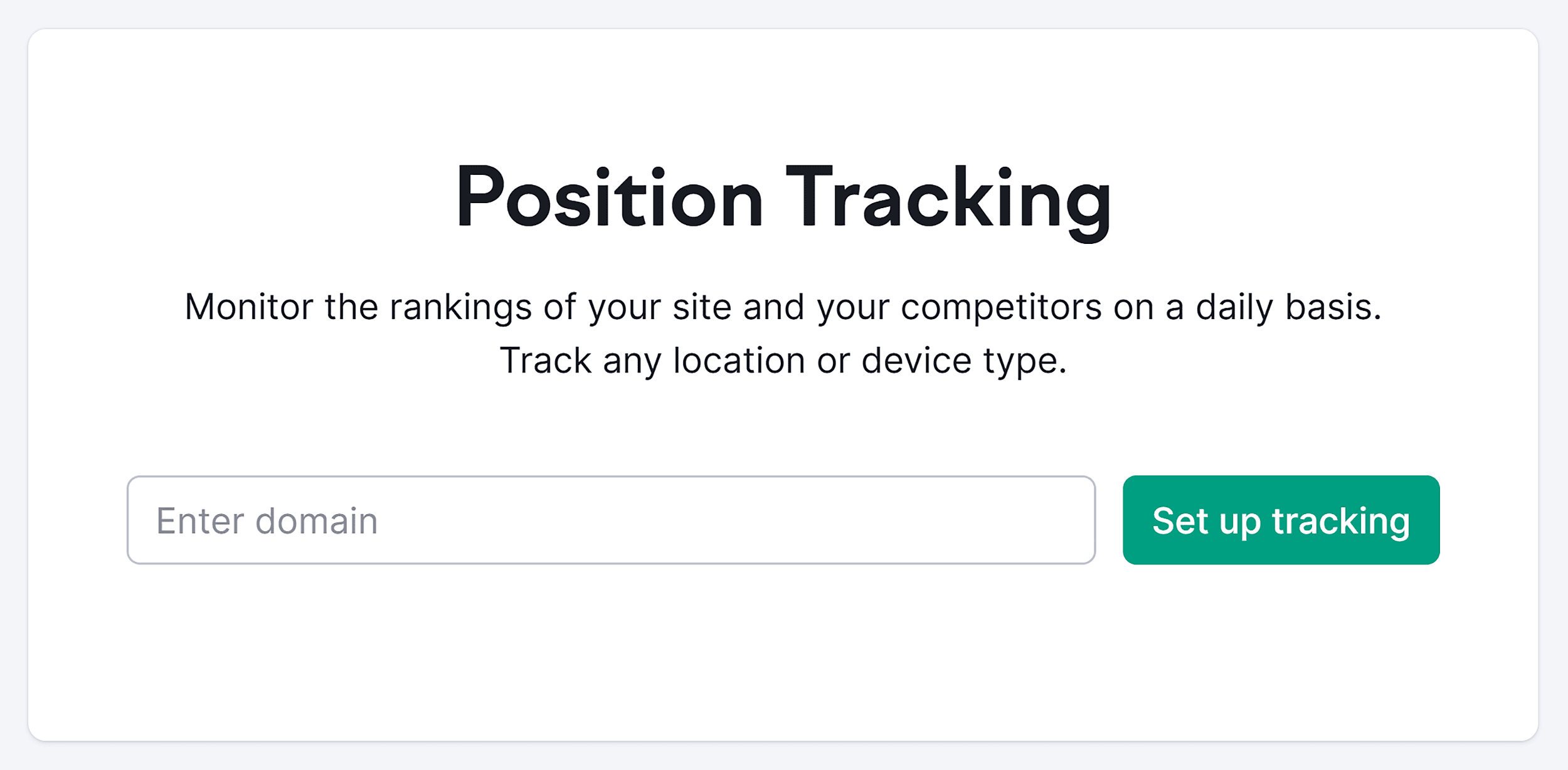 Semrush – Position Tracking Semrush – Position Tracking