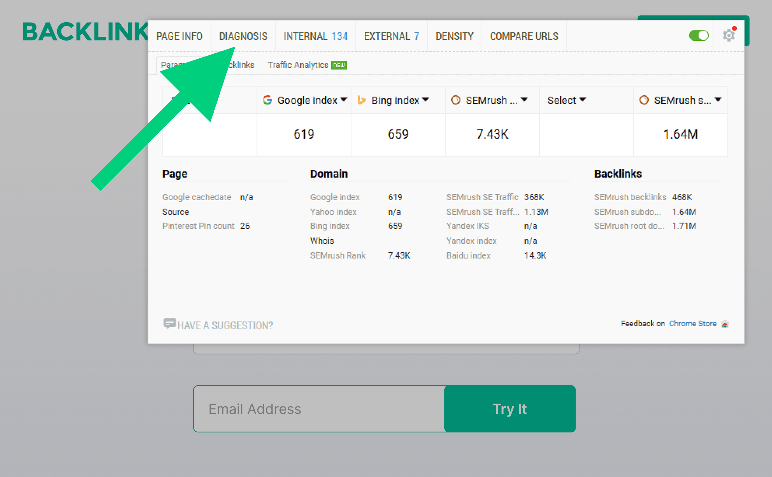 SEOquake – Backlinko – Diagnosis SEOquake – Backlinko – Diagnosis