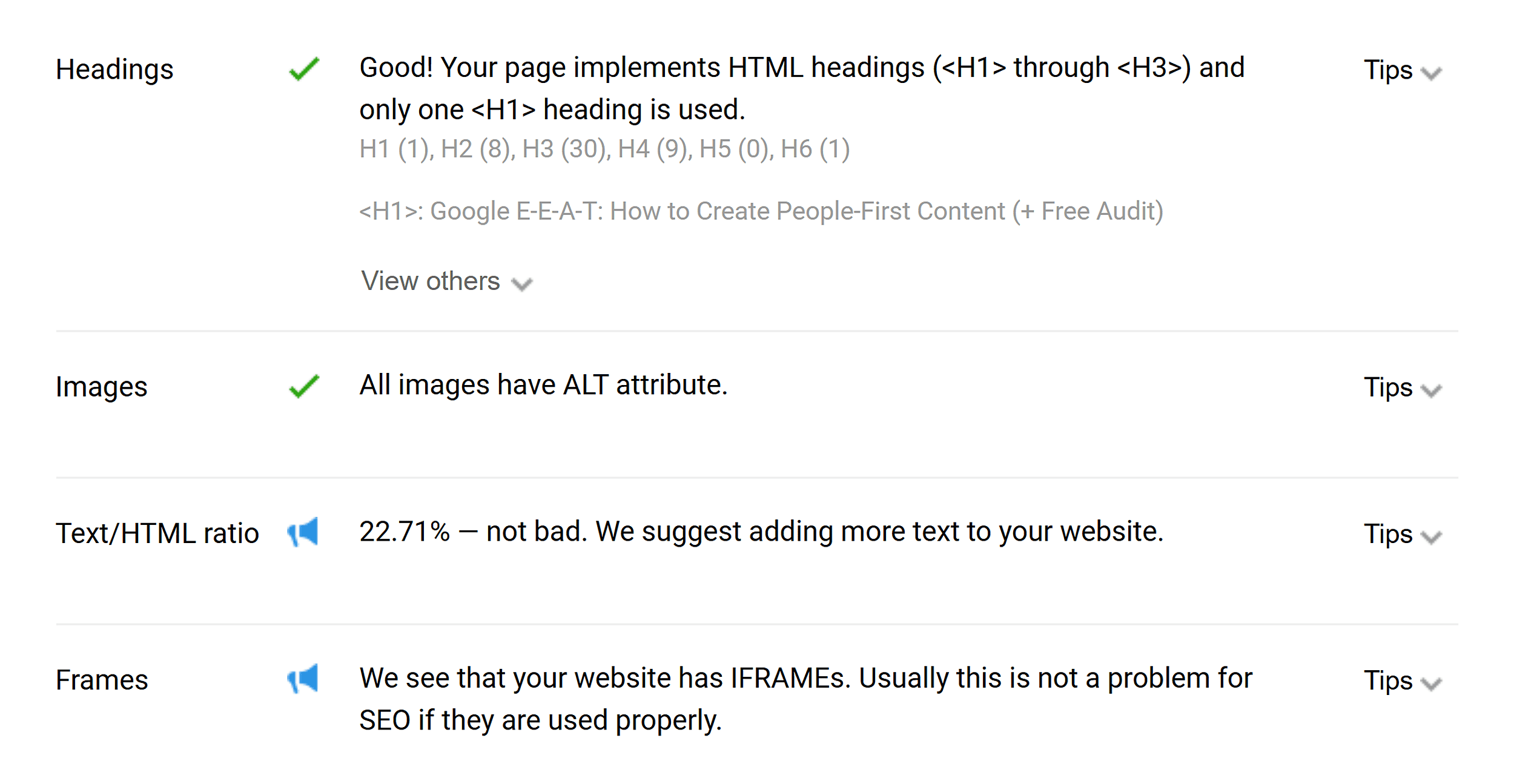 SEOquake – Content optimization SEOquake – Content optimization