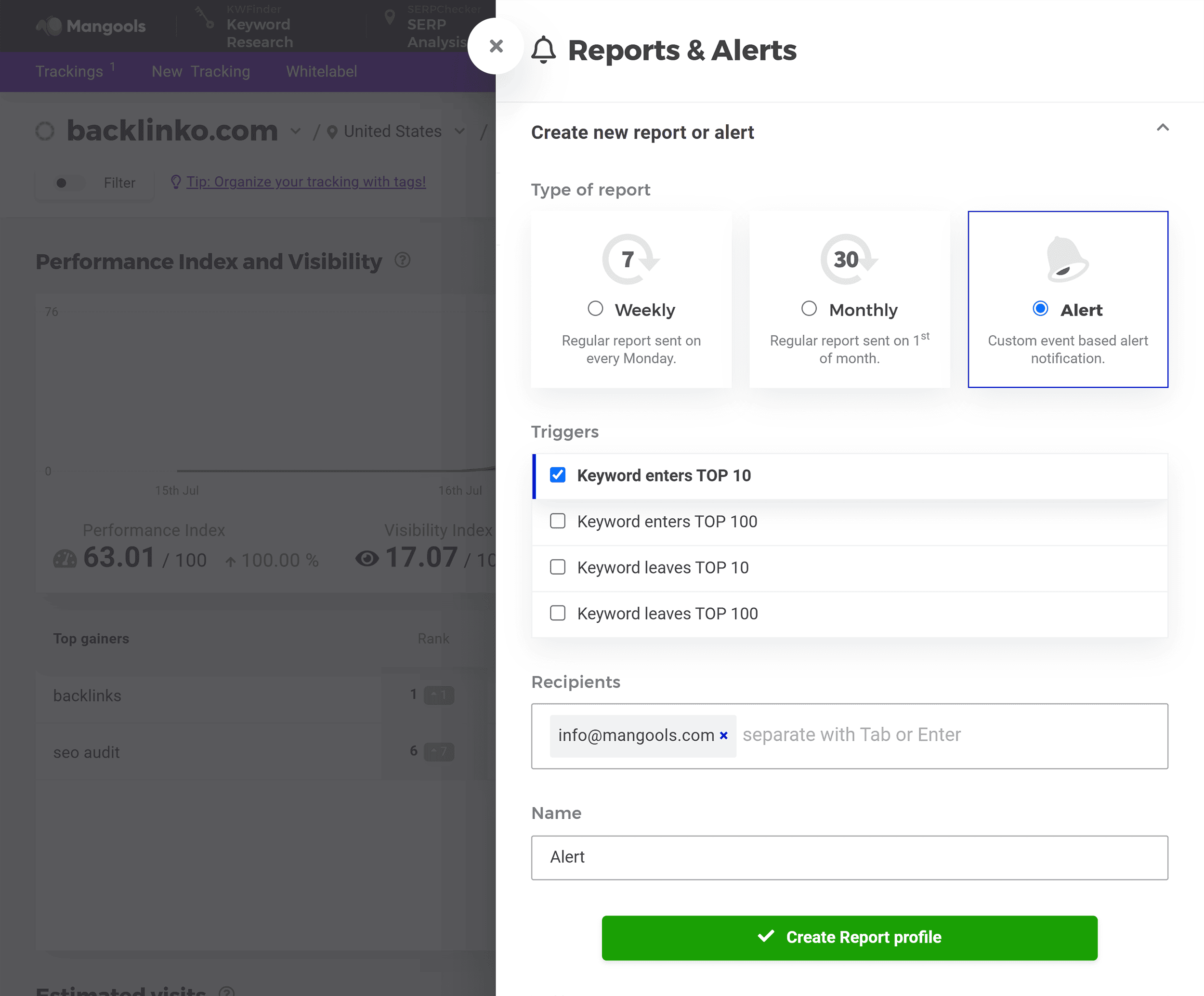 SERPWatcher – Reports & Alerts SERPWatcher – Reports & Alerts