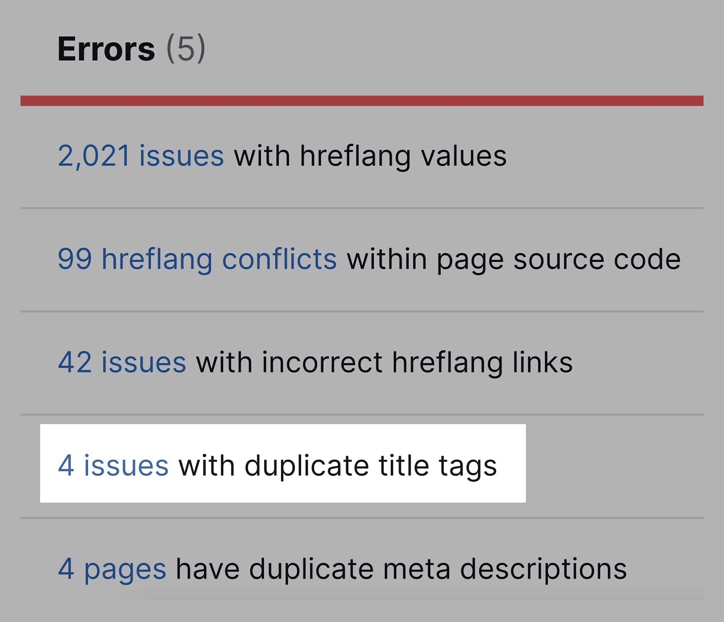 Site errors Site errors