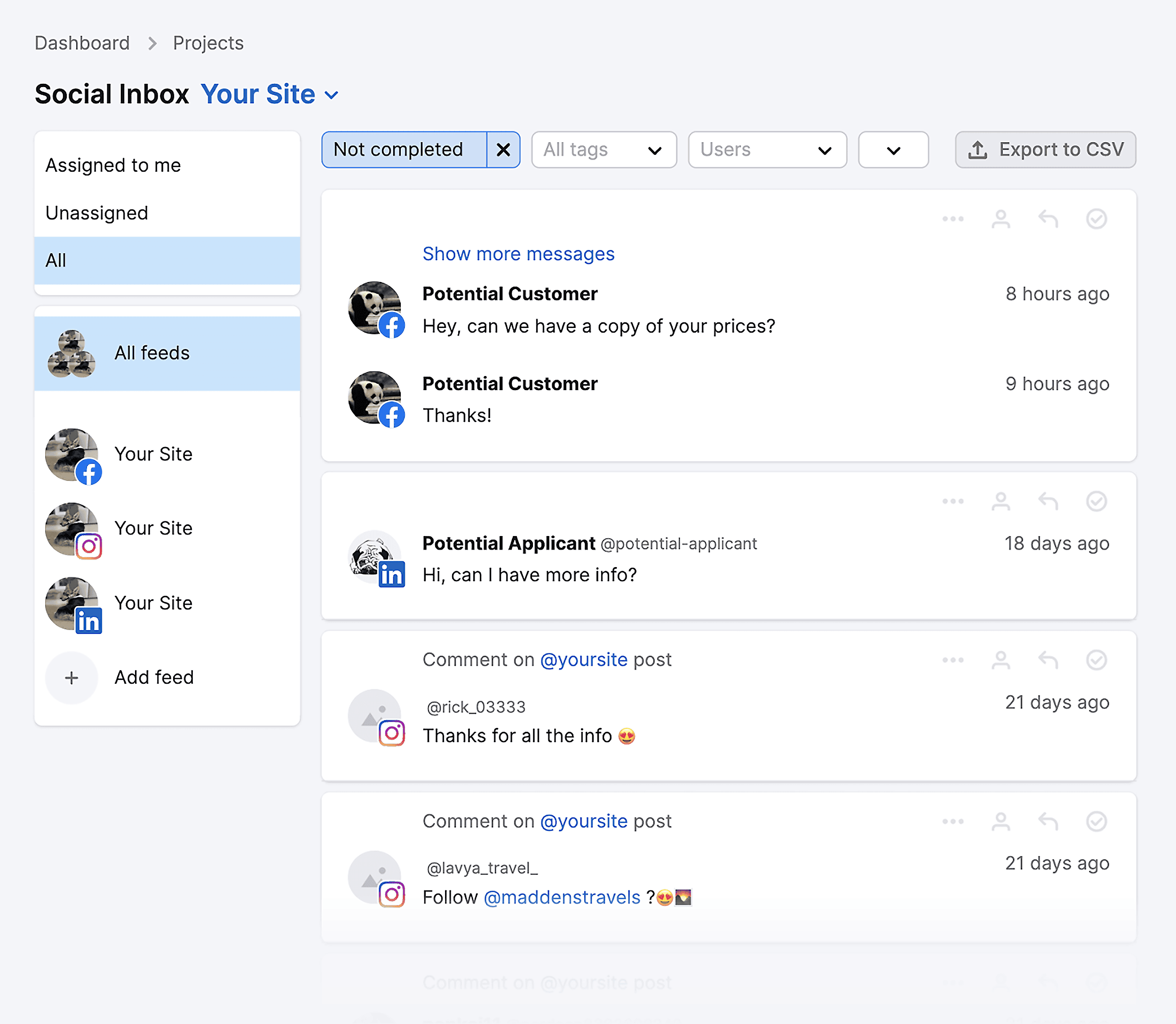 Social Inbox