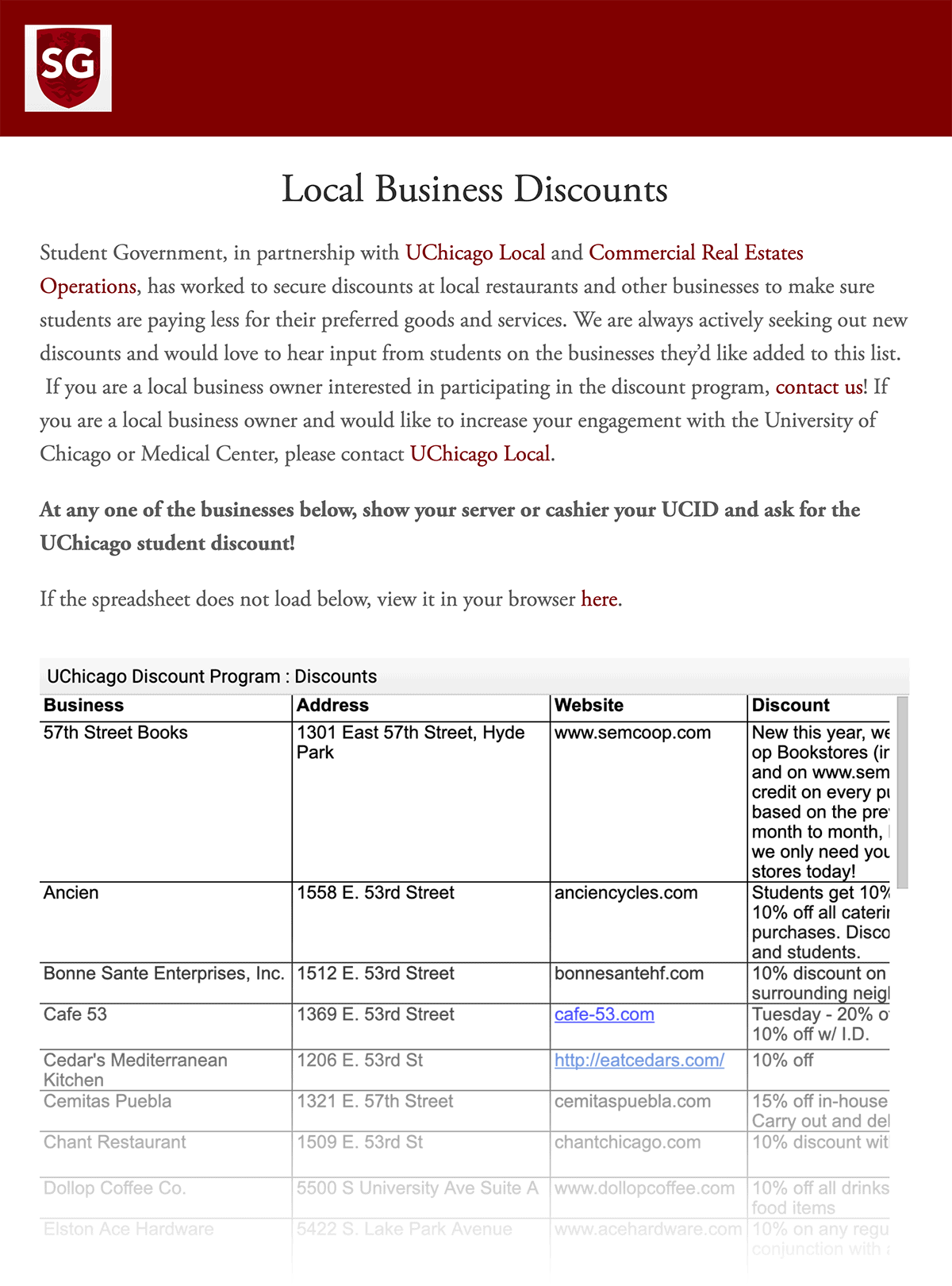 Student discount Student discount