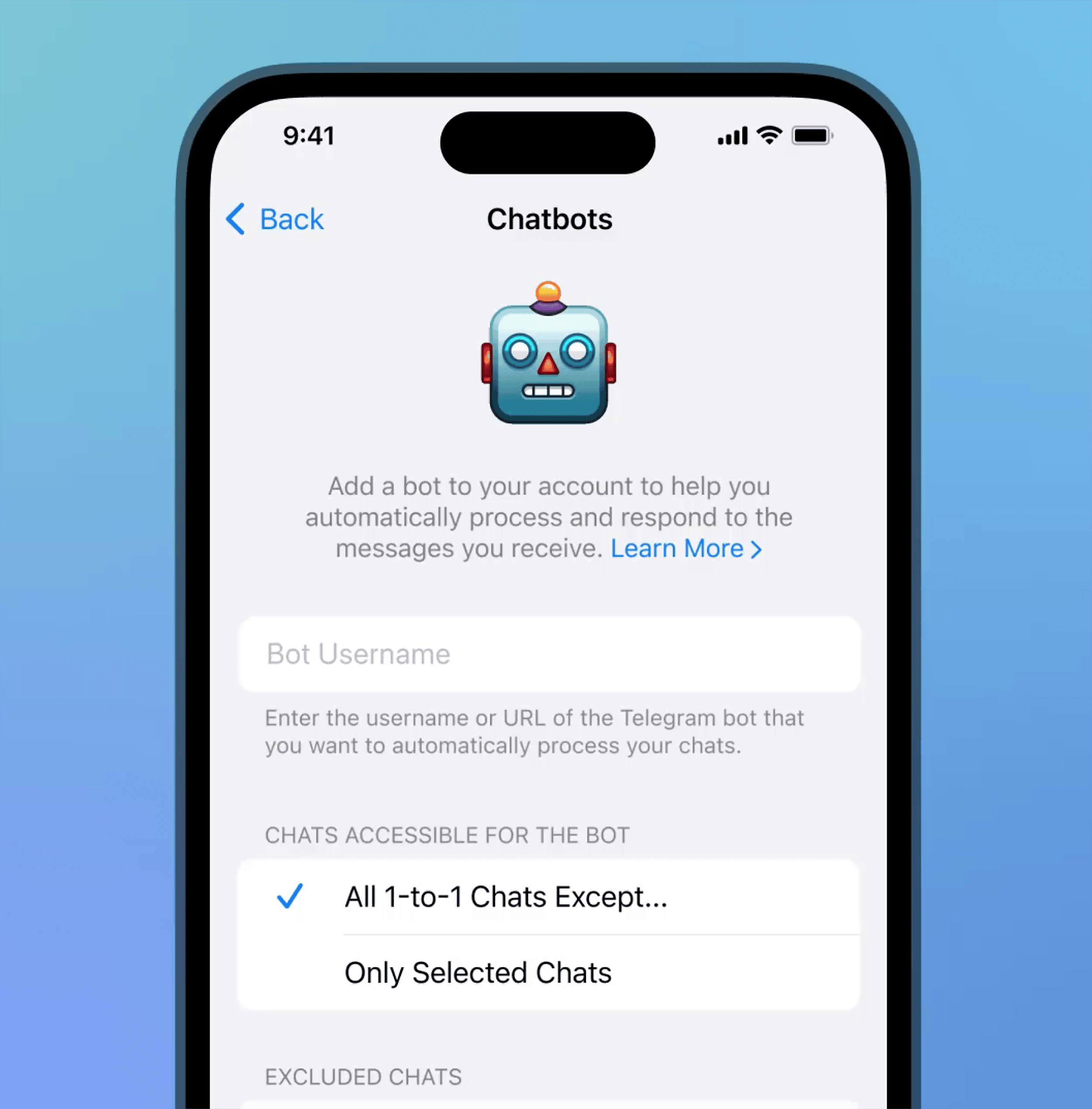 Telegram – AI Chatbots options Telegram – AI Chatbots options
