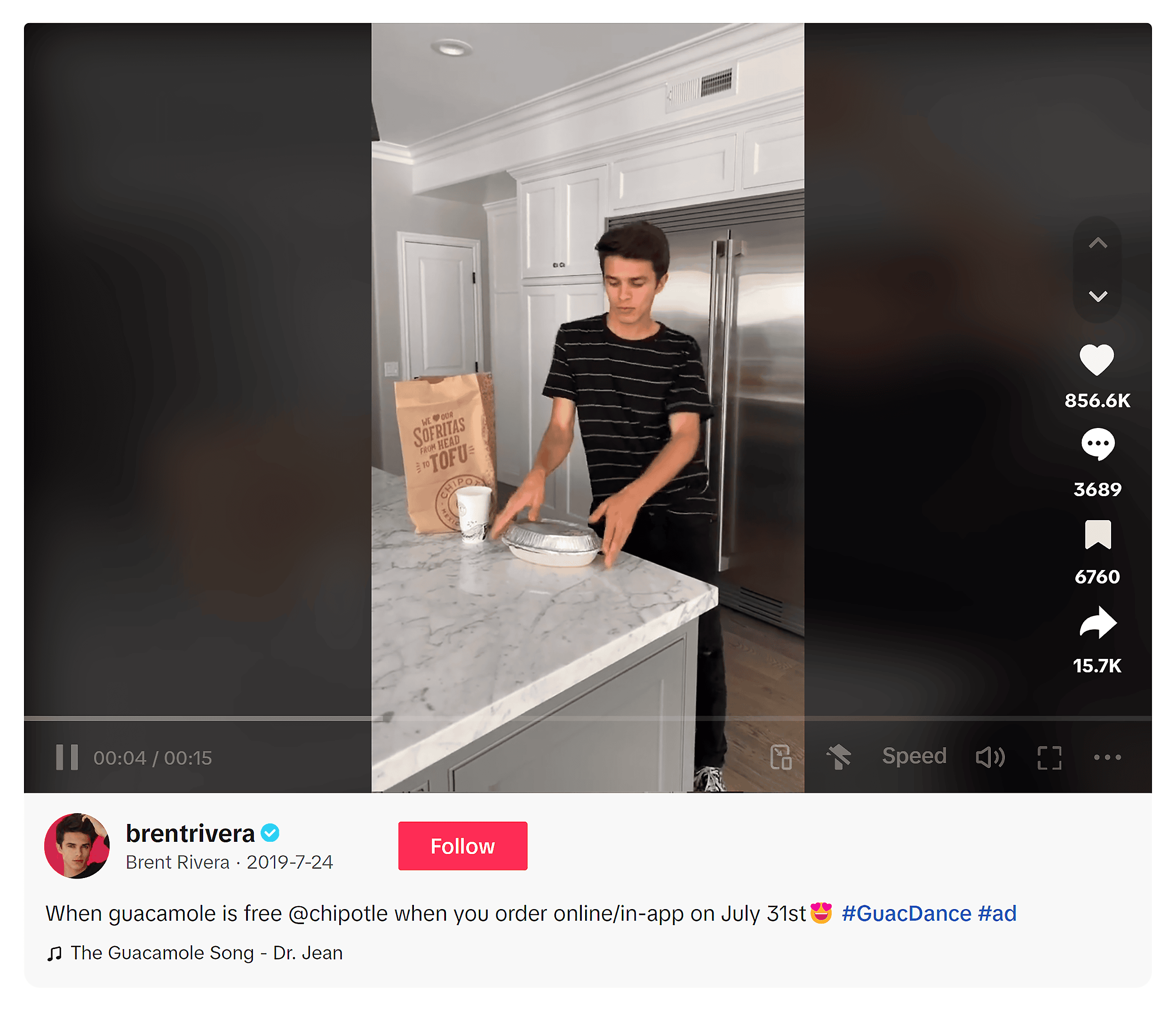 TikTok – Brent Rivera video TikTok – Brent Rivera video
